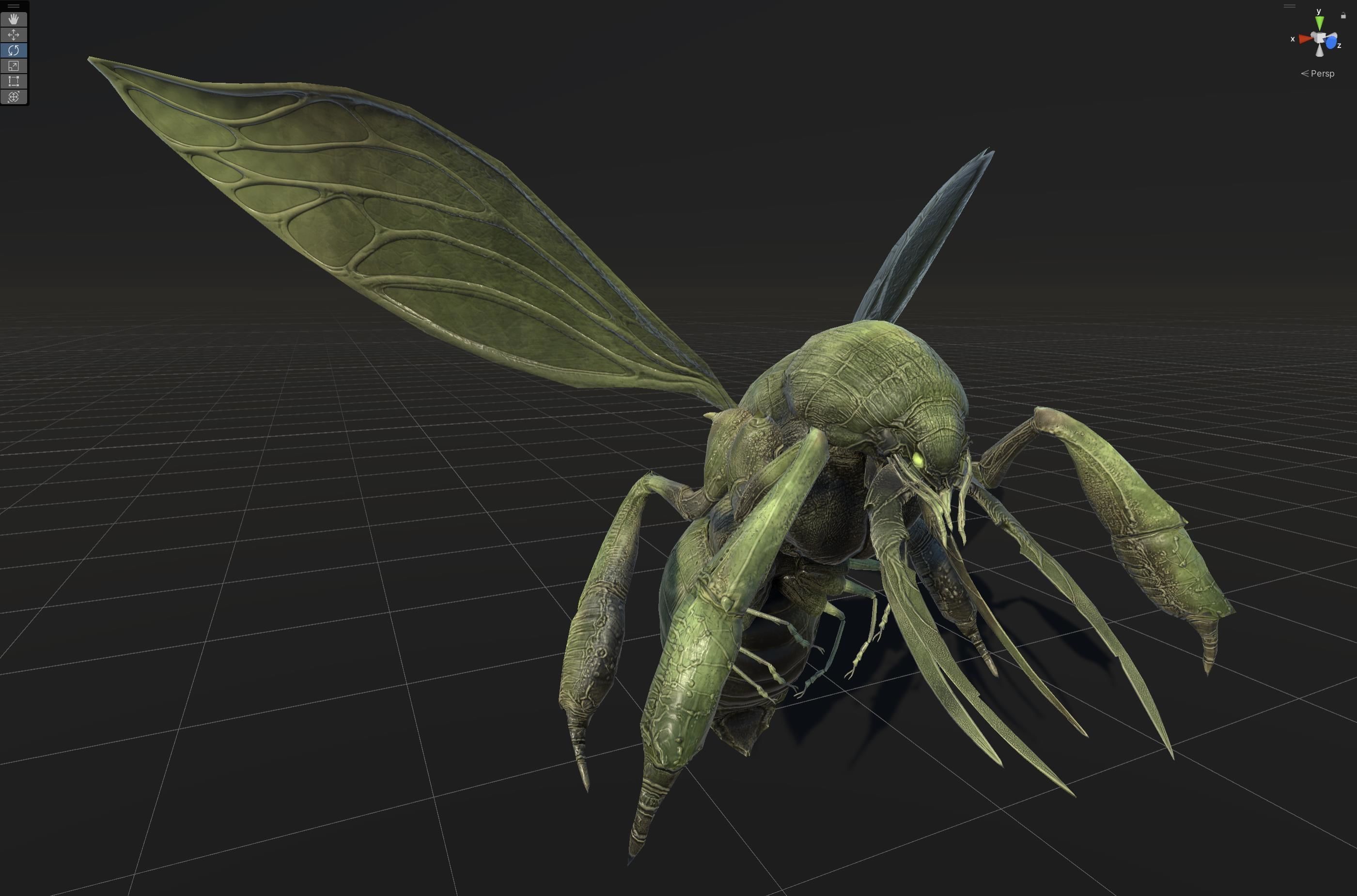 FlyingBugA3 Low-poly 3D model_29