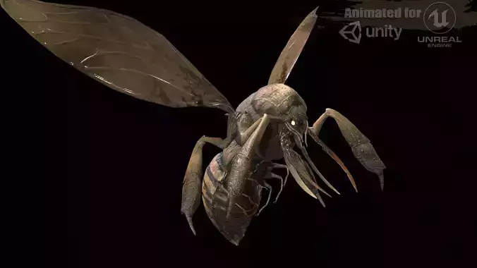 FlyingBugA3 Low-poly 3D model