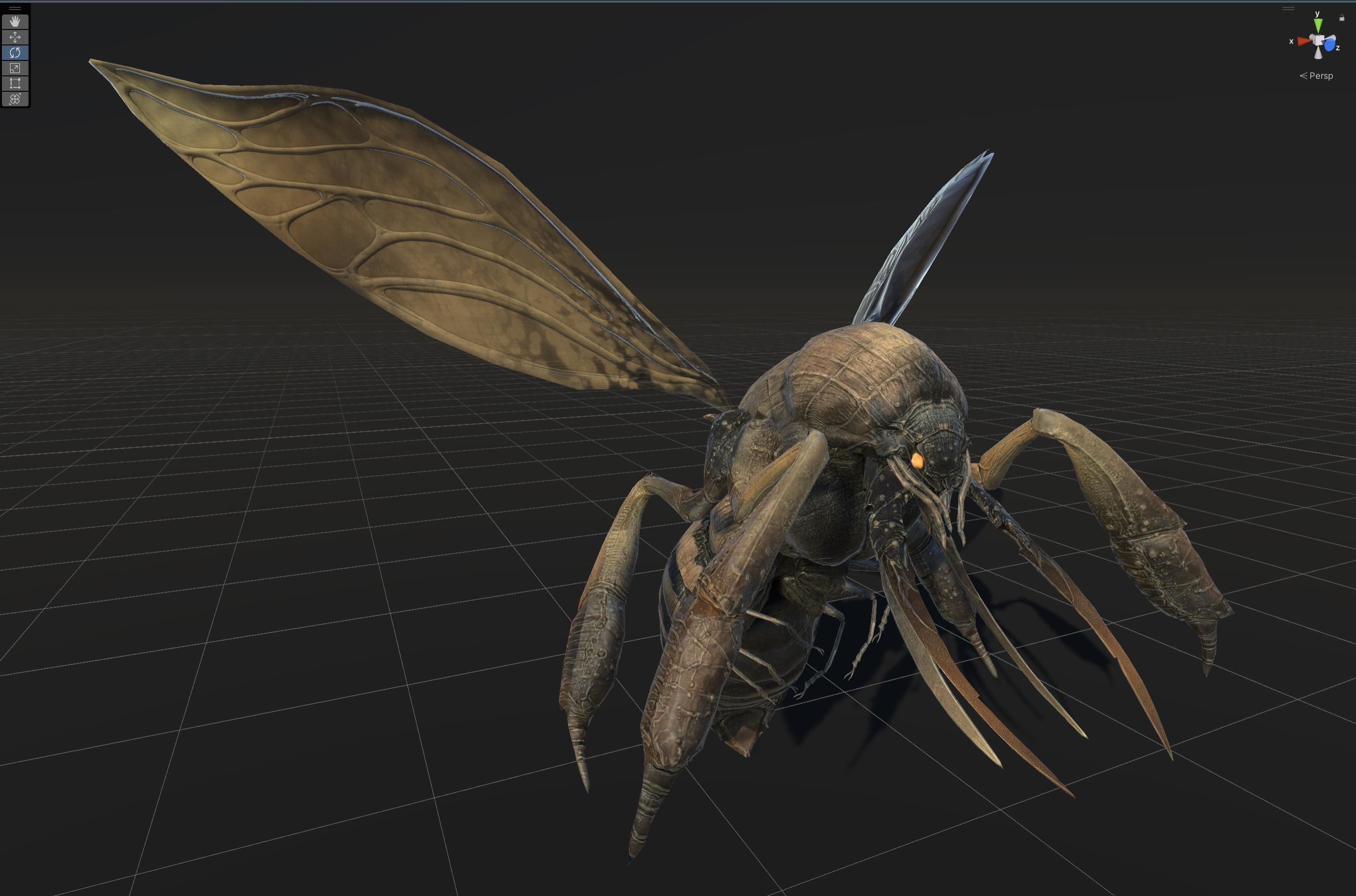 FlyingBugA3 Low-poly 3D model_30