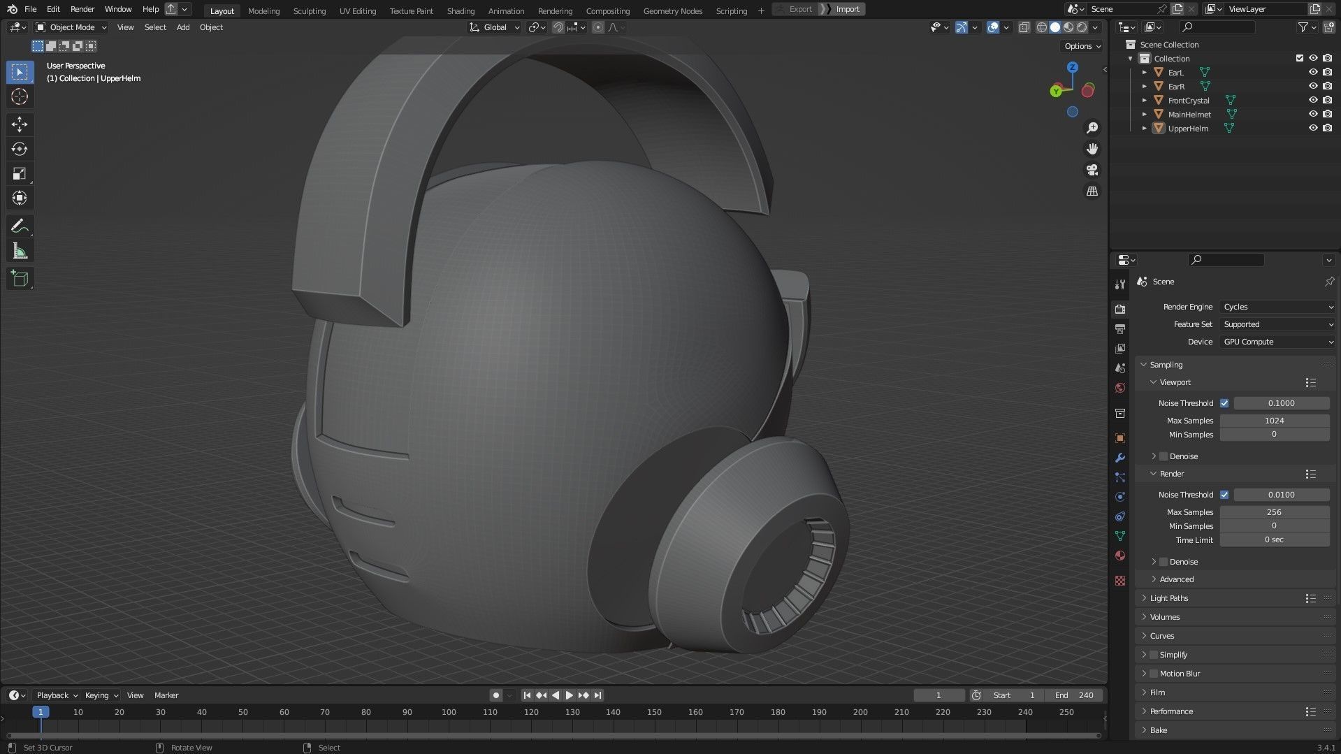 Mega man X Helmet for Cosplay 3D print model_12