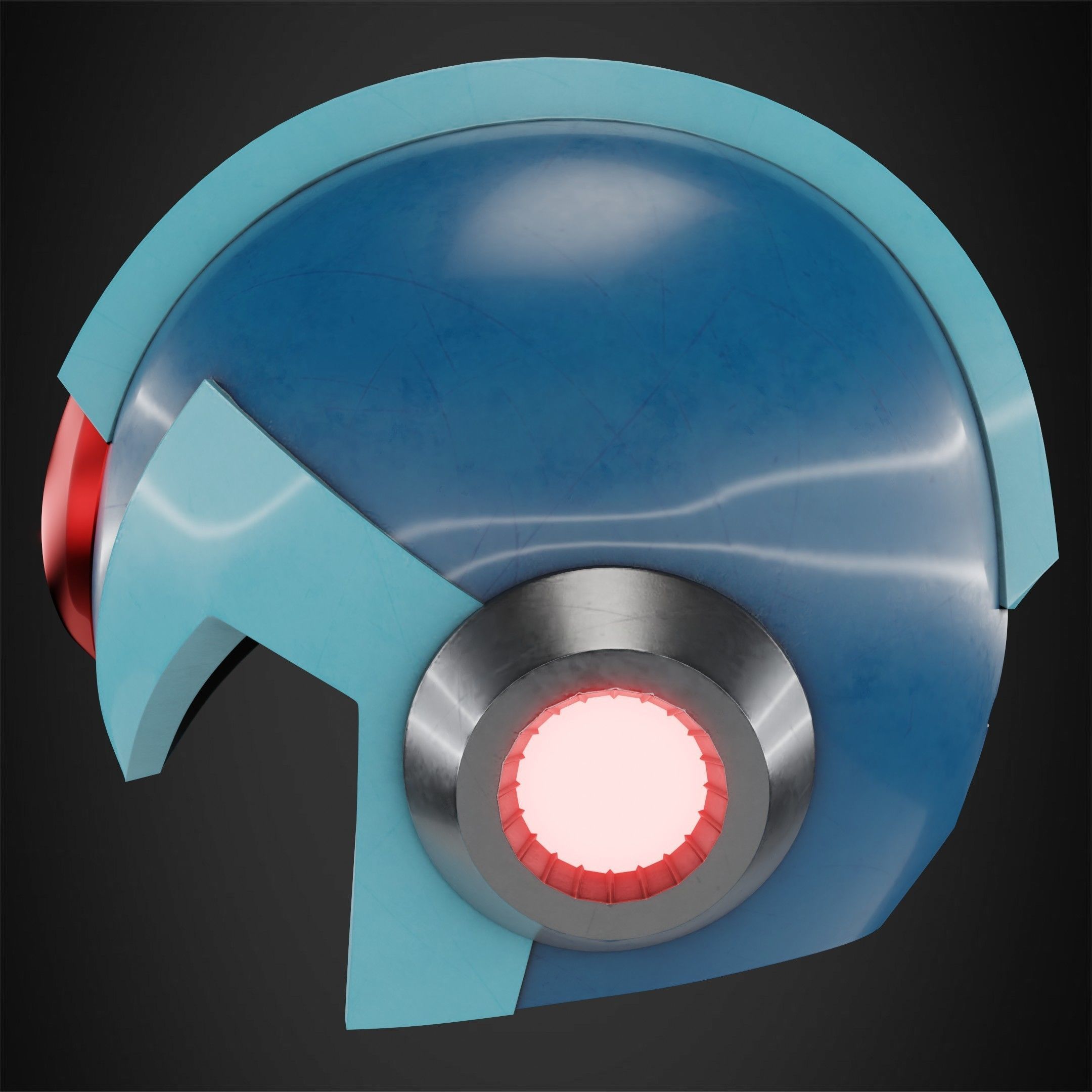 Mega man X Helmet for Cosplay 3D print model_4