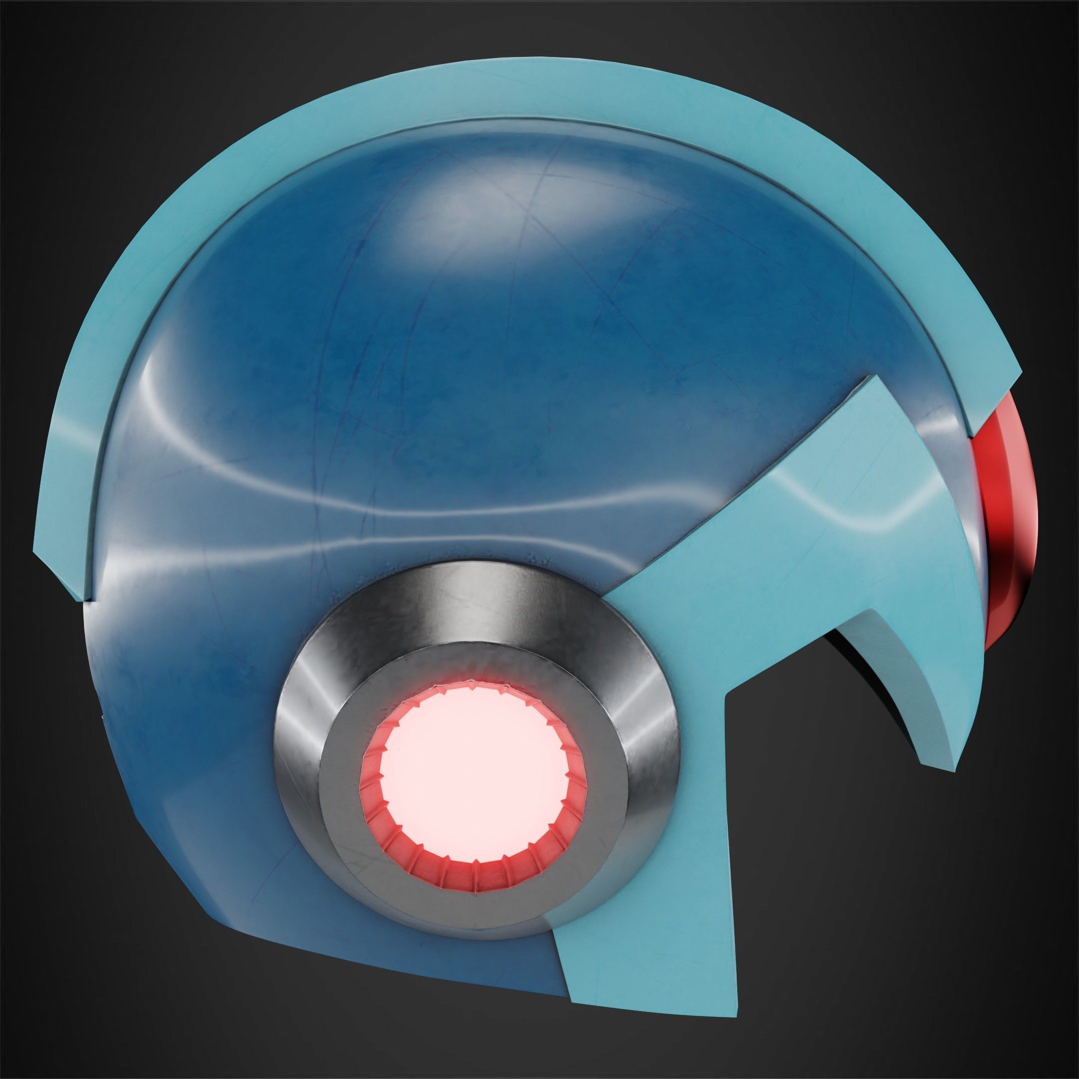 Mega man X Helmet for Cosplay 3D print model_8