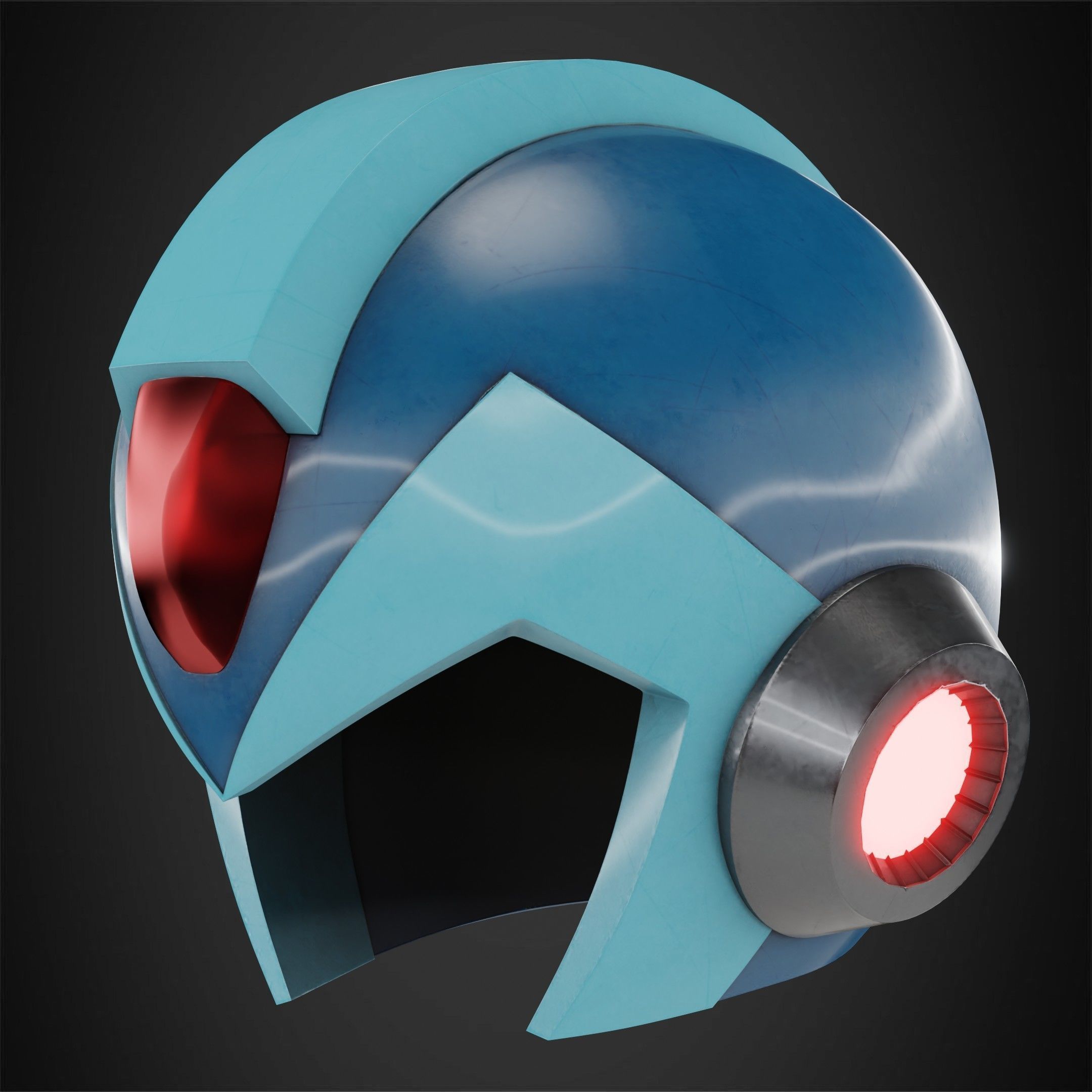 Mega man X Helmet for Cosplay 3D print model_3