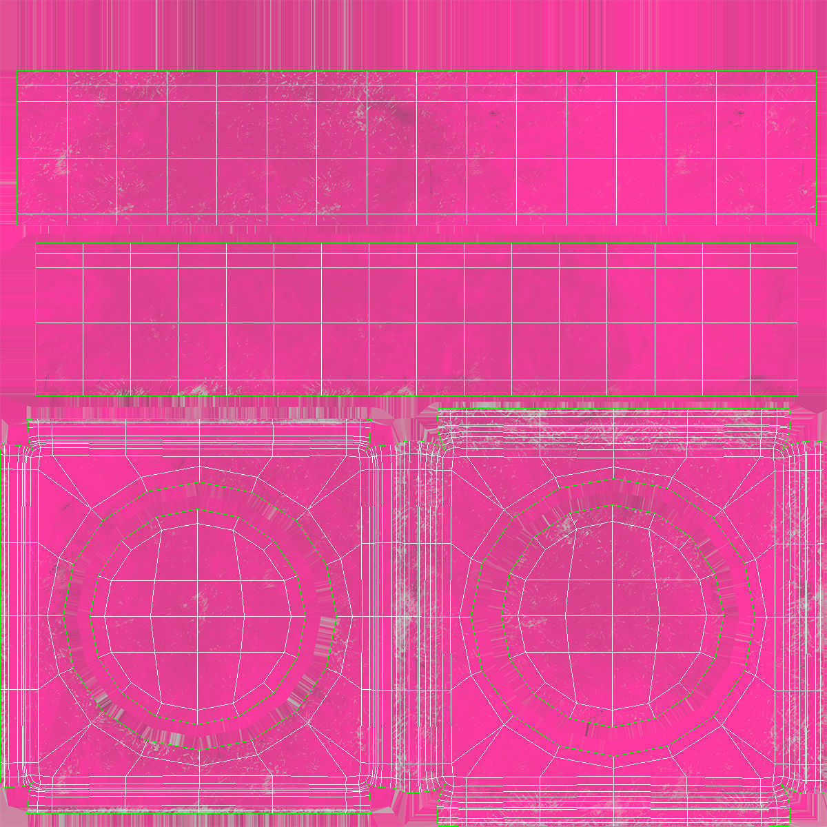 Mini Traffic Cone 1 Low-poly 3D model_24