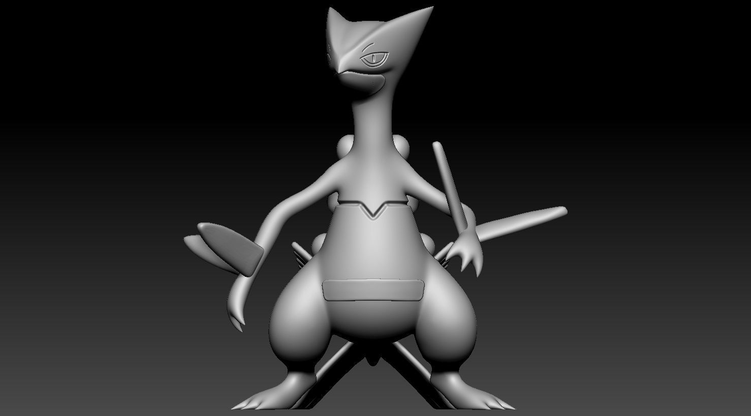 Sceptile 3D print model_2