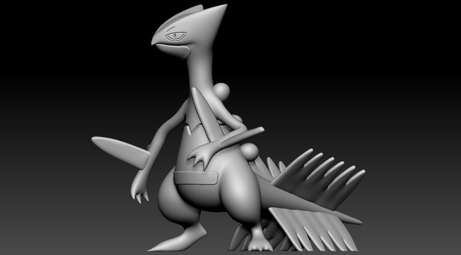 Sceptile 3D print model_4