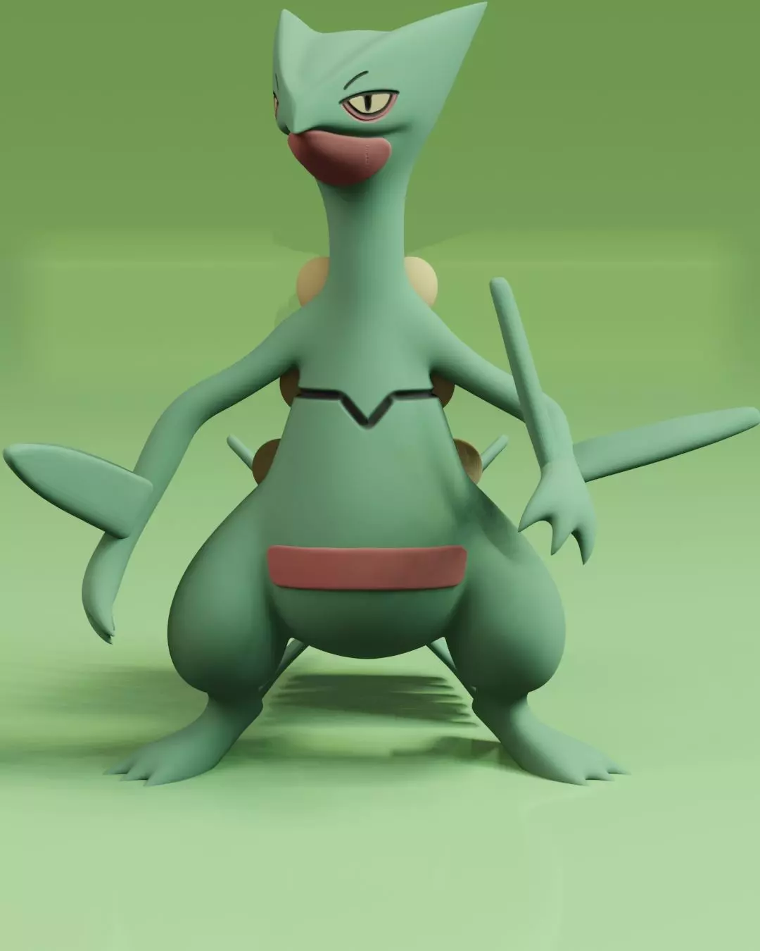 Sceptile 3D print model_0