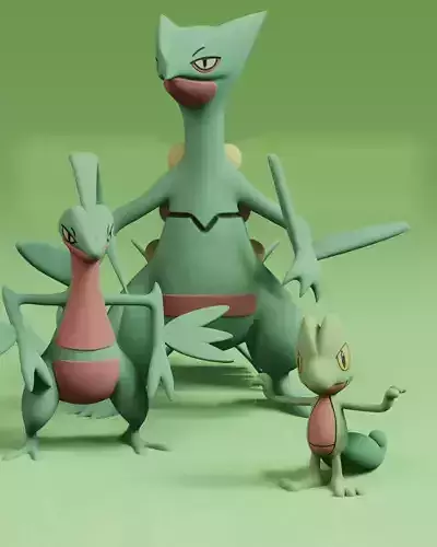 Treecko evolution line pack