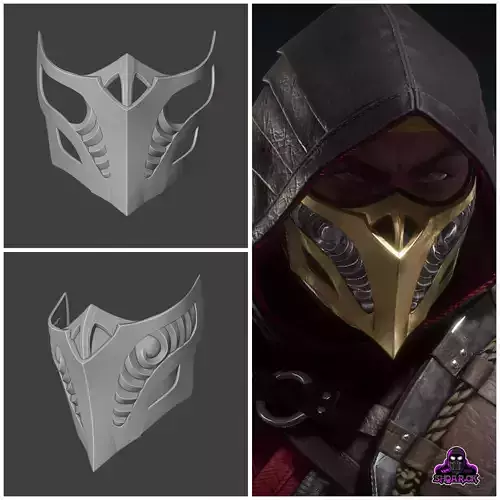 Scorpion mask from Mortal Kombat 11 - Kazan Inferno 3D print model