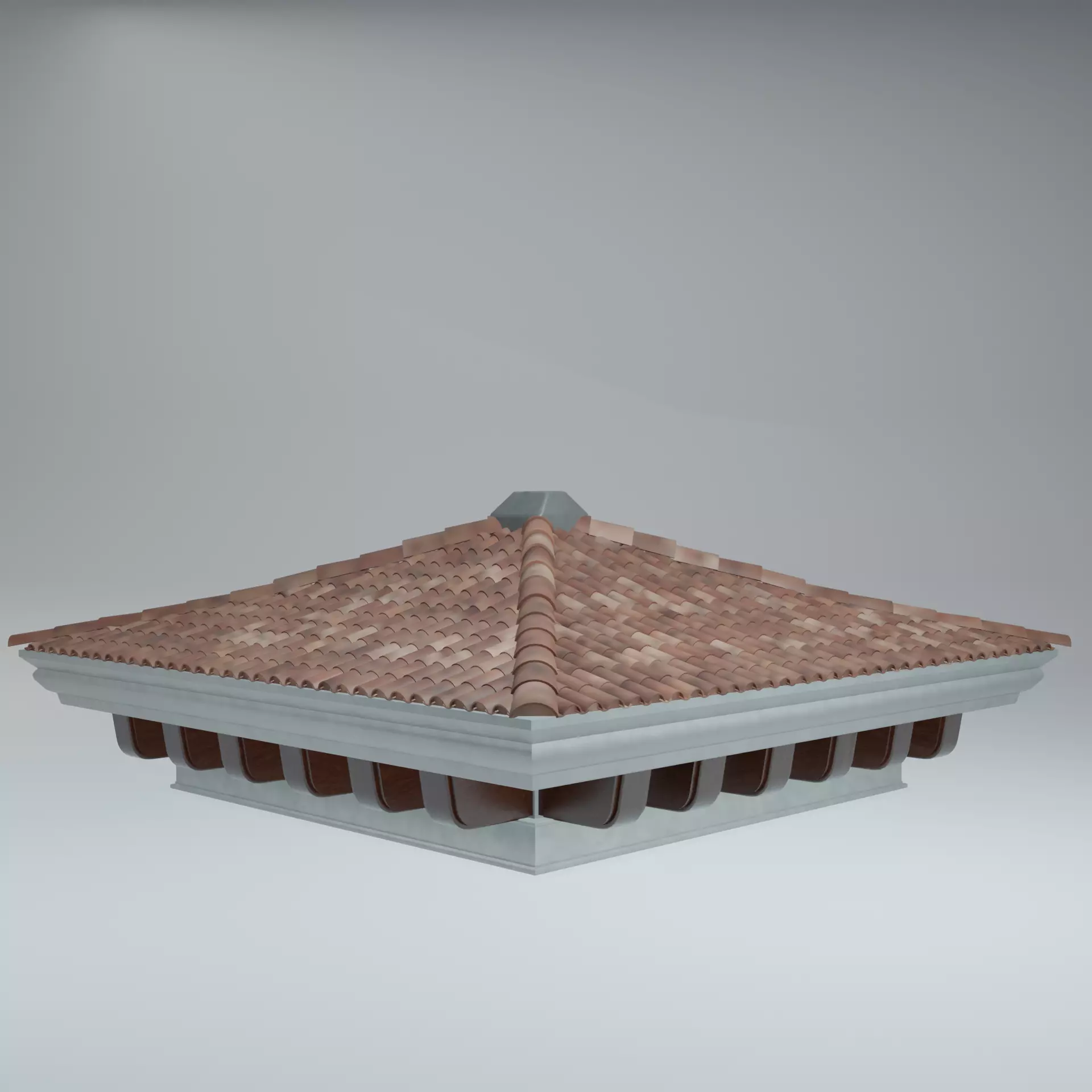 Roof ready 3D model