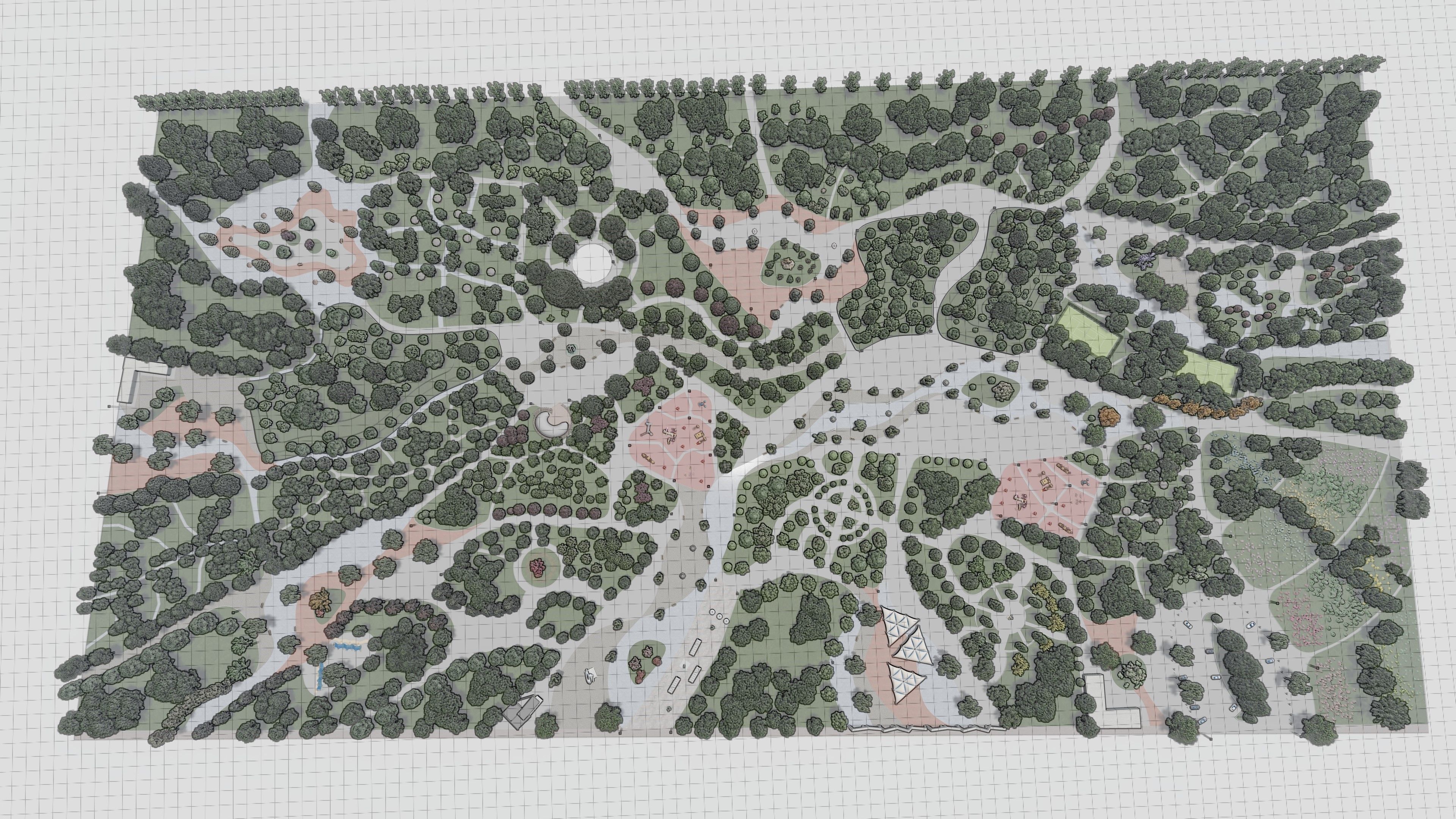 Master park-Regional park project-Private Park Landscape 3D model_11