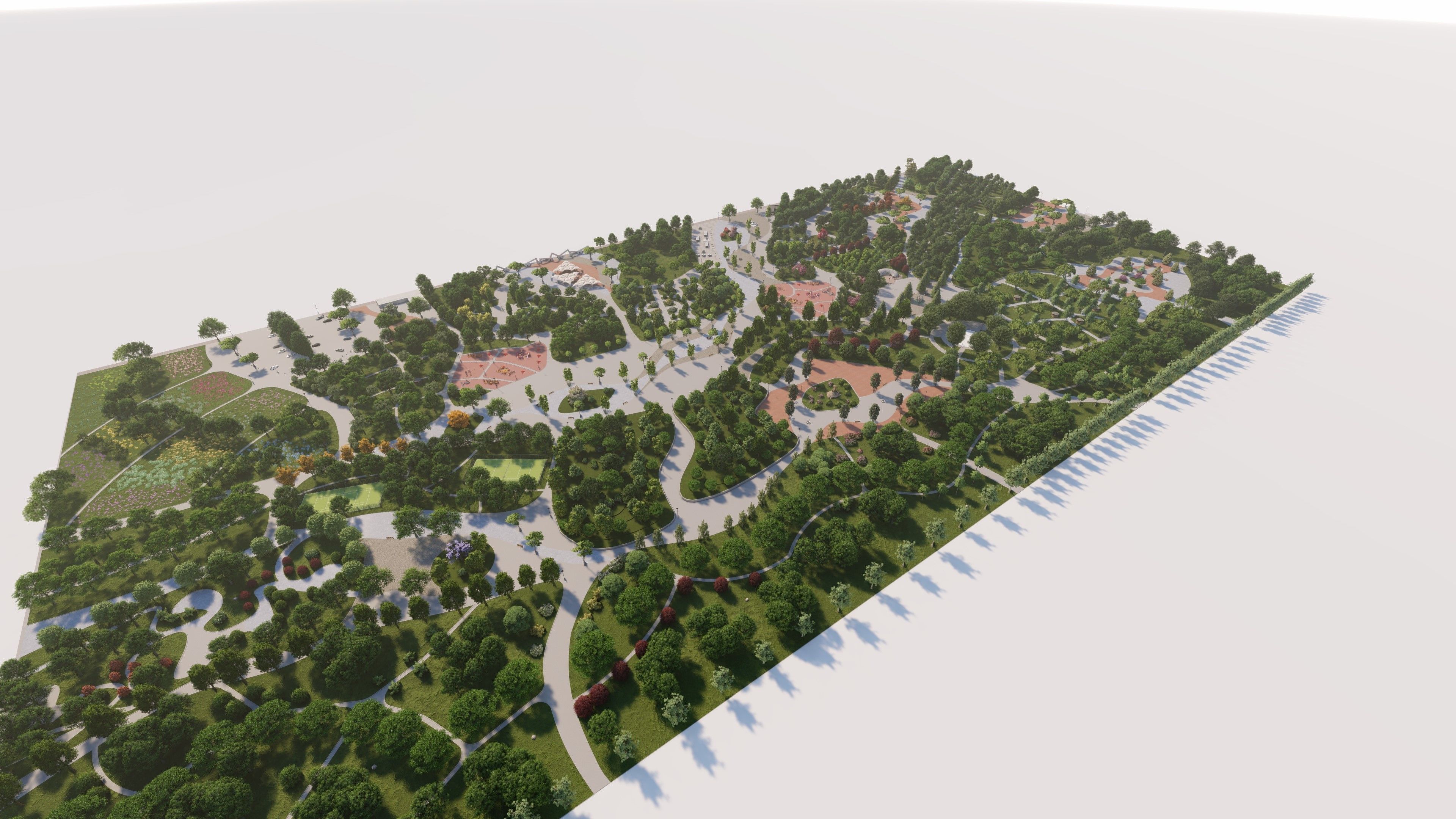 Master park-Regional park project-Private Park Landscape 3D model_1