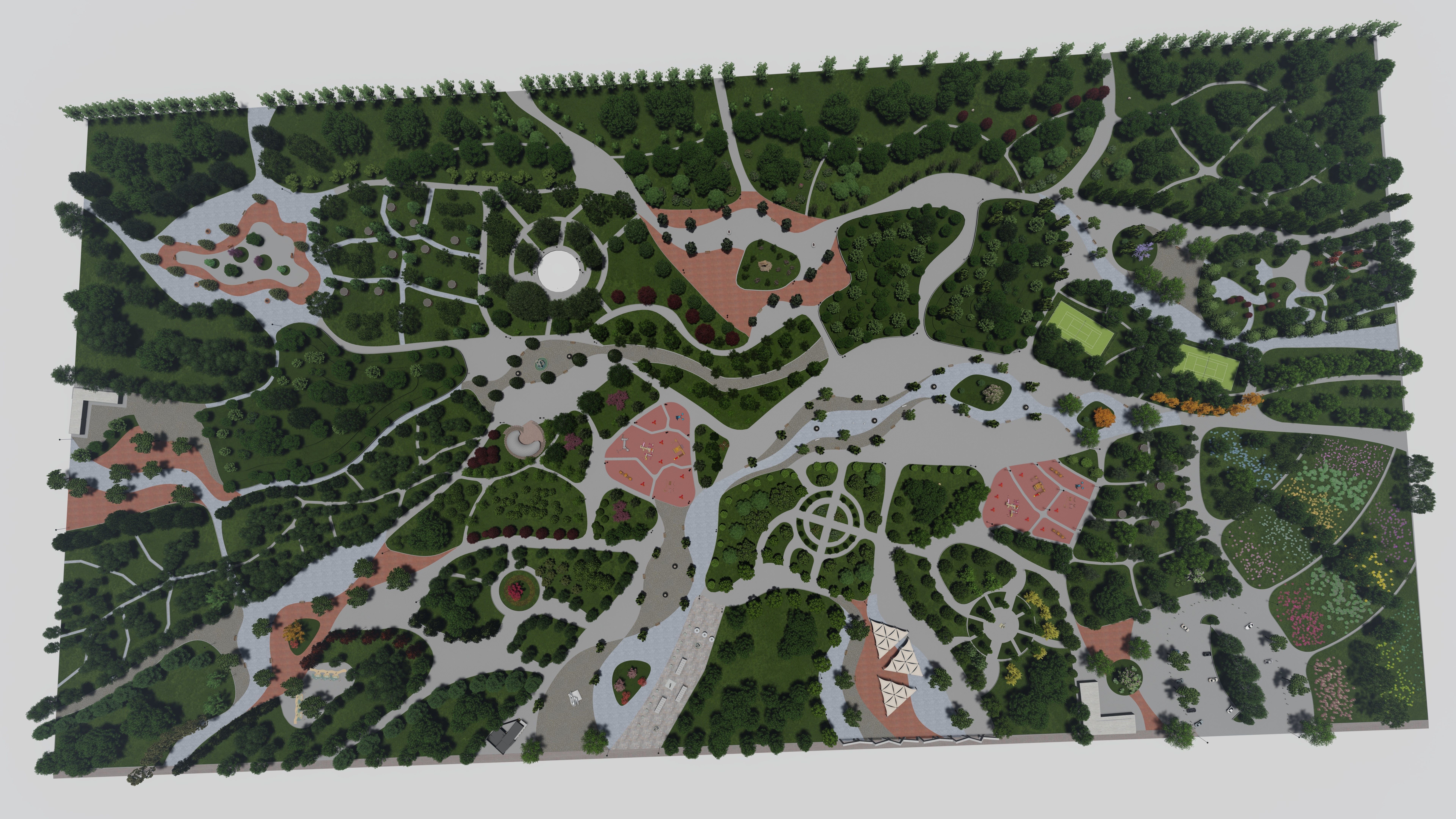 Master park-Regional park project-Private Park Landscape 3D model_12