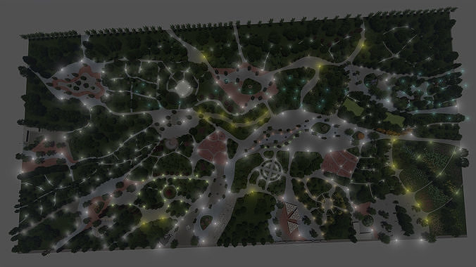 Master park-Regional park project-Private Park Landscape 3D model 6