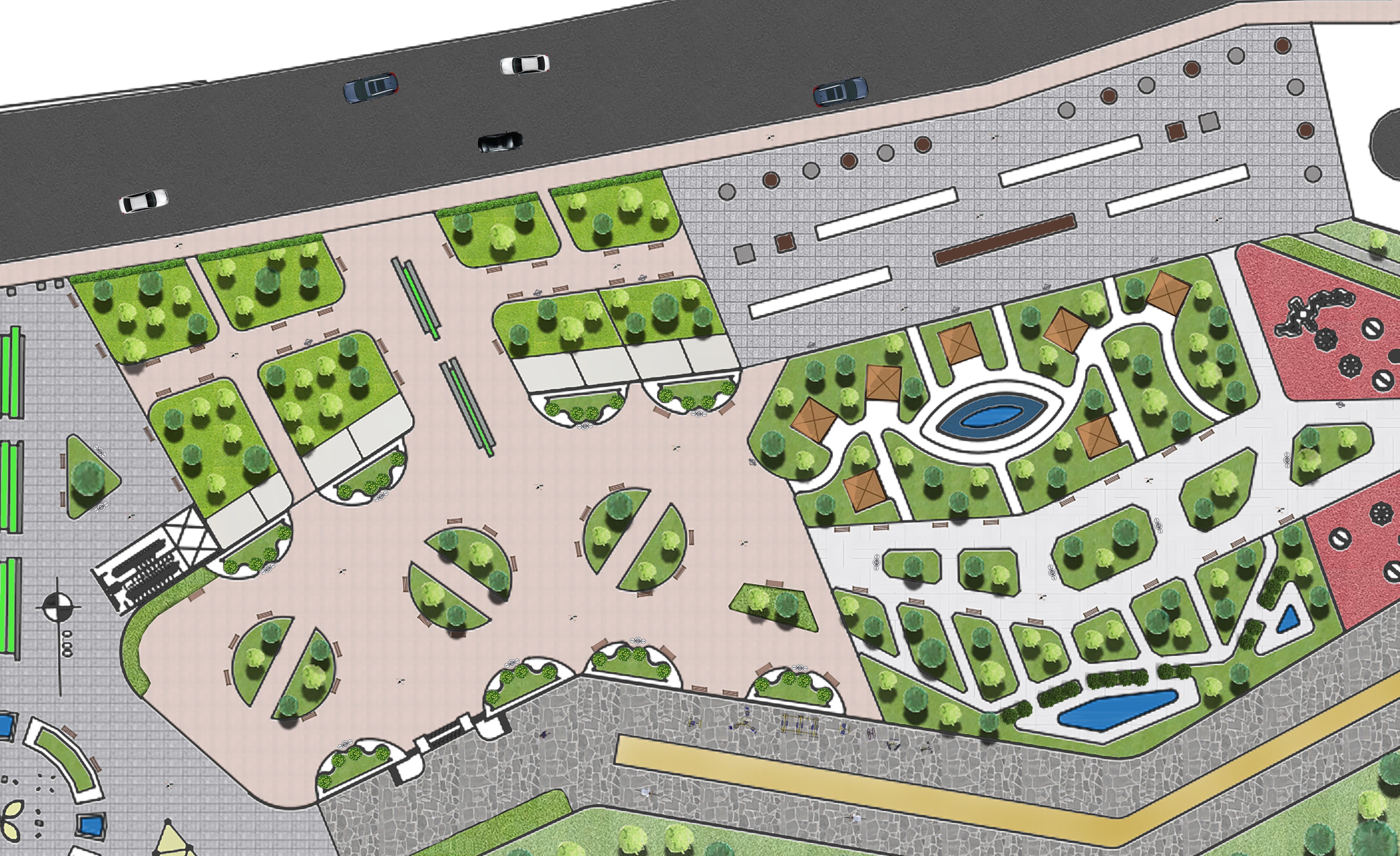 Master park-Regional park project-Private Park Landscape 3D model_30