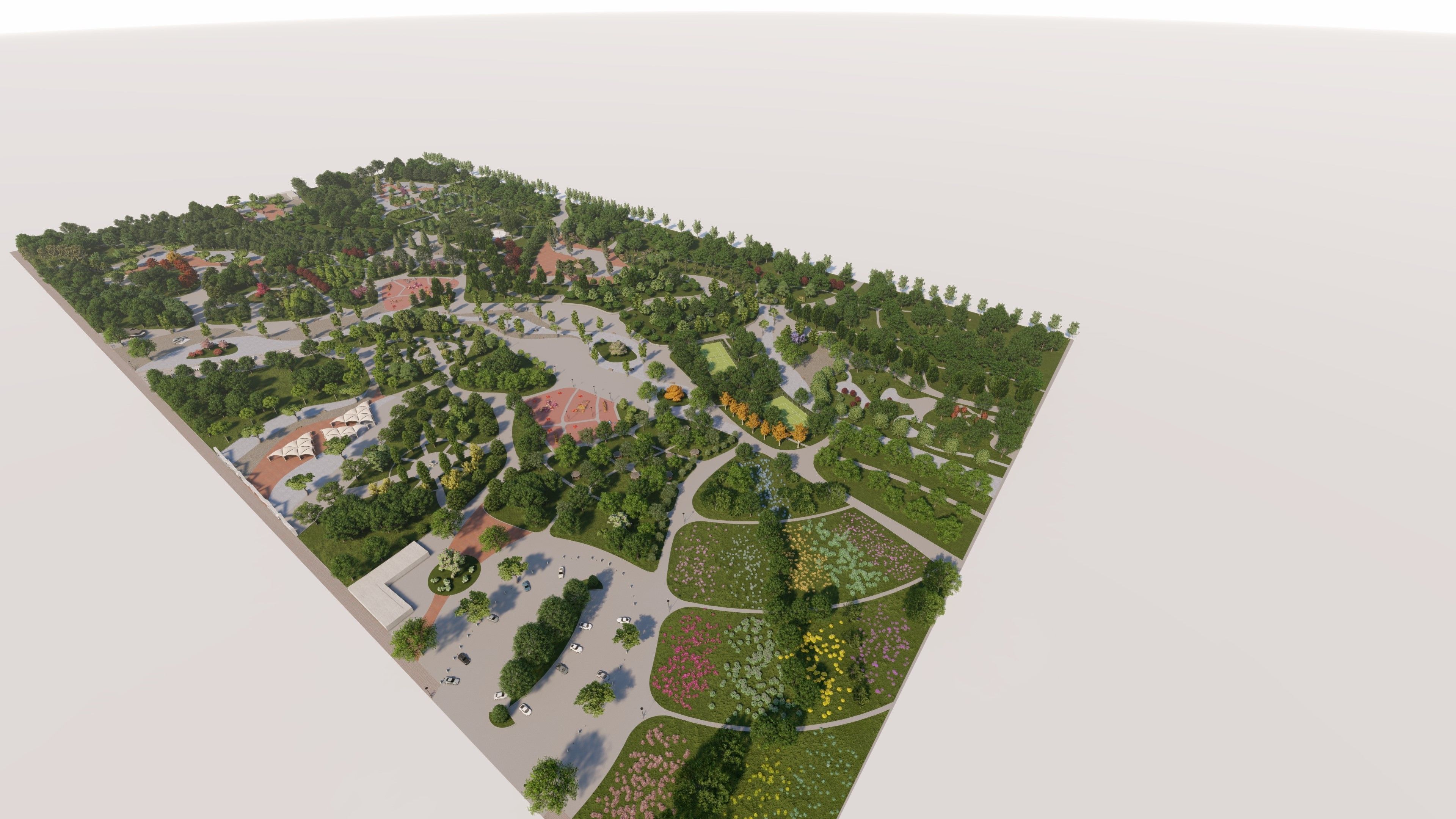 Master park-Regional park project-Private Park Landscape 3D model_2