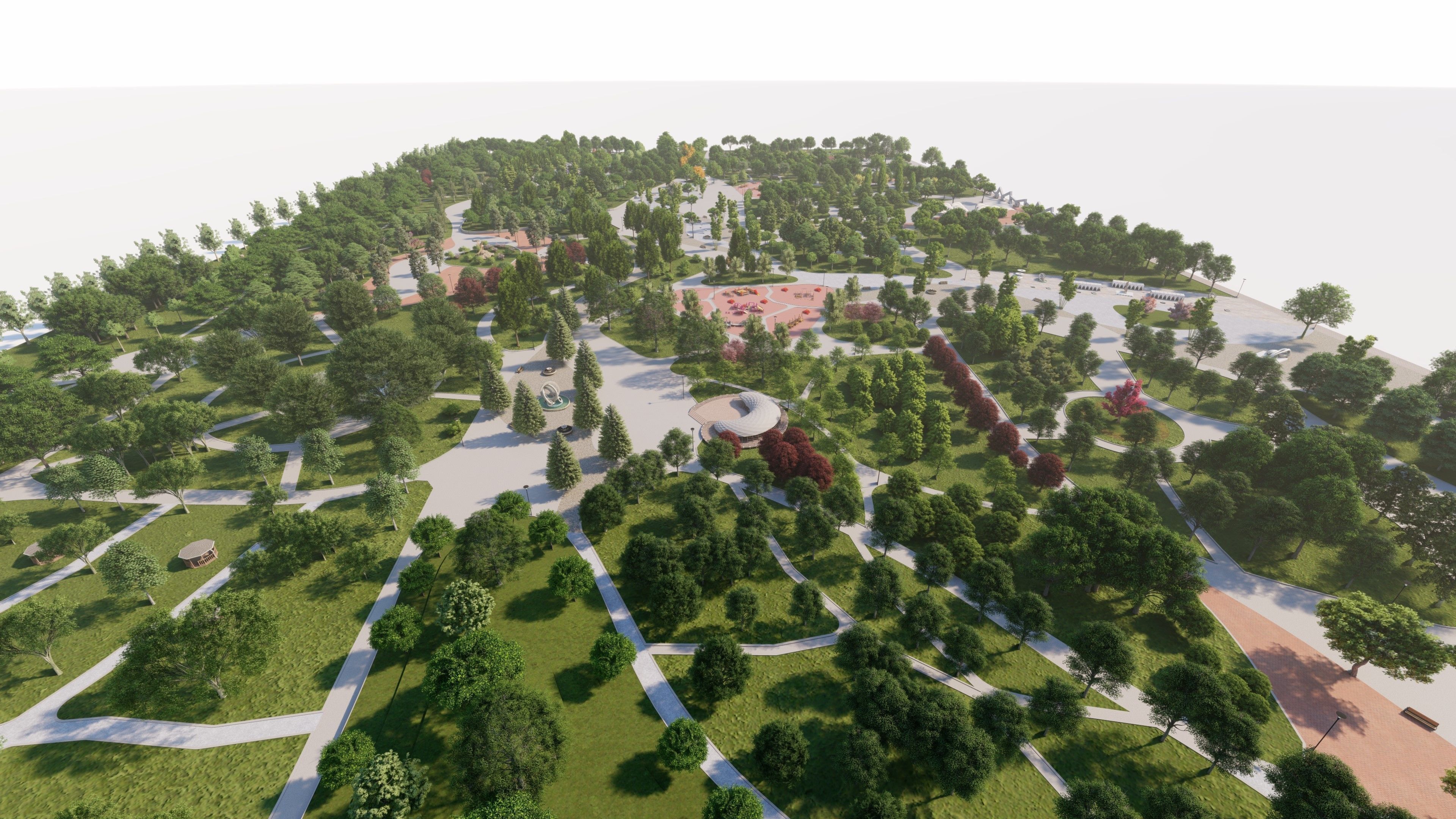 Master park-Regional park project-Private Park Landscape 3D model_29