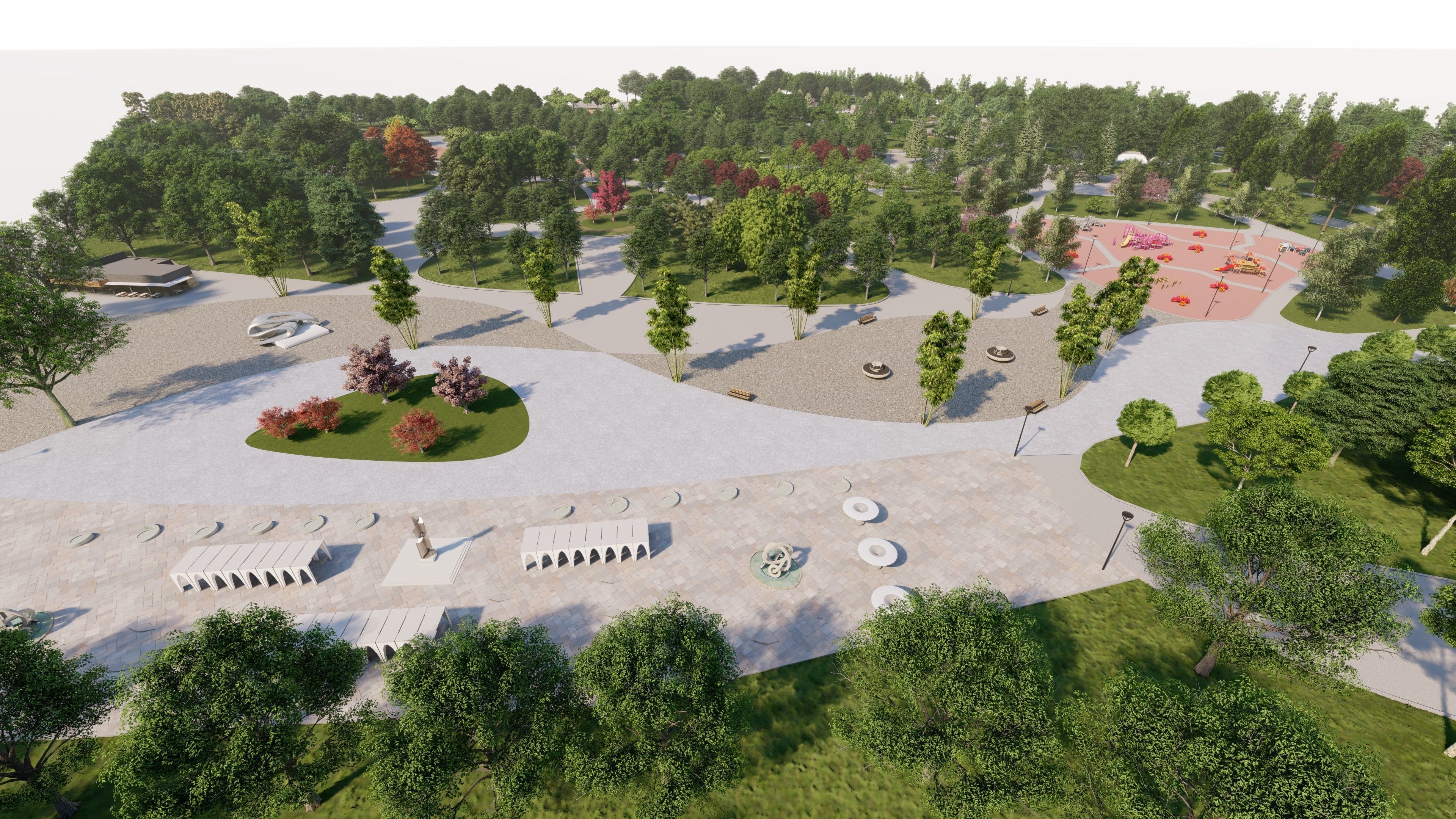 Master park-Regional park project-Private Park Landscape 3D model_10
