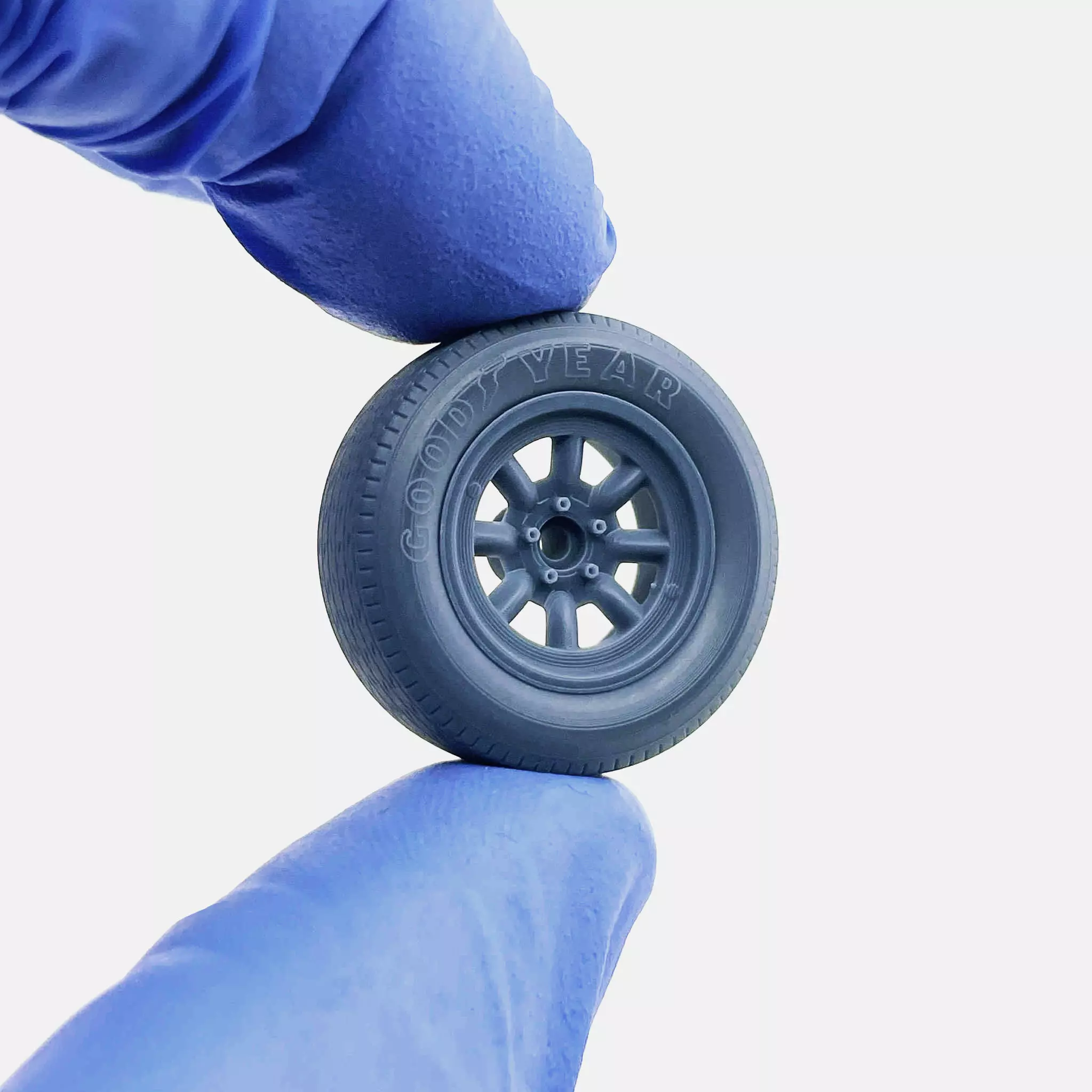15x8 Minilite Wheel Goodyear Blue Streak 600 Tire 3D print model_2