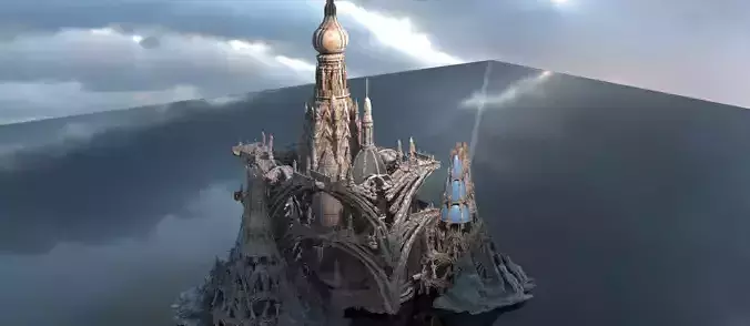 Mesopotamian palace exterior