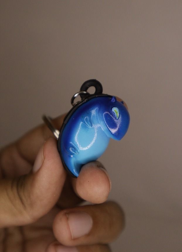 dizzy keychain 3D print model_0