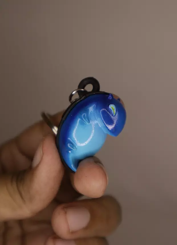 dizzy keychain 3D print model