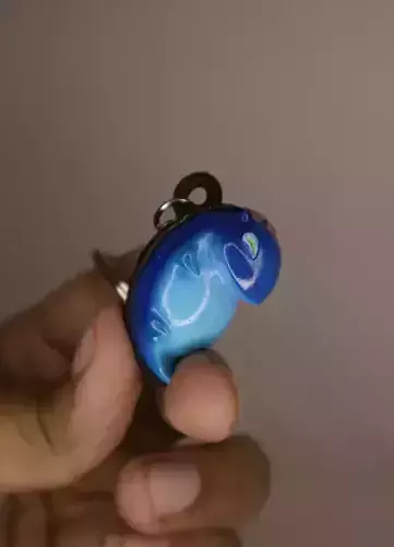 dizzy keychain 3D print model