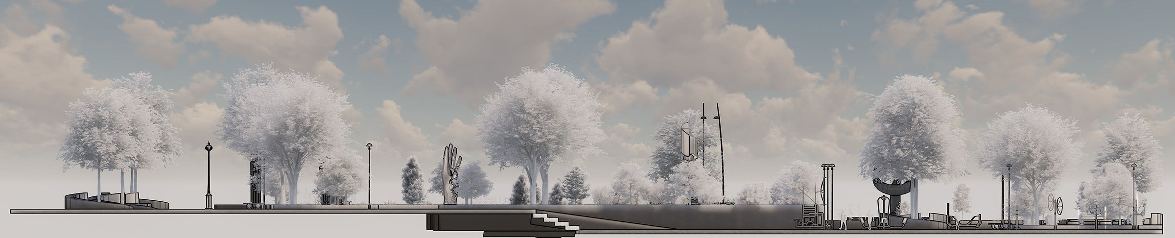 Master park-Regional park project-Private Park Landscape 3D model_30