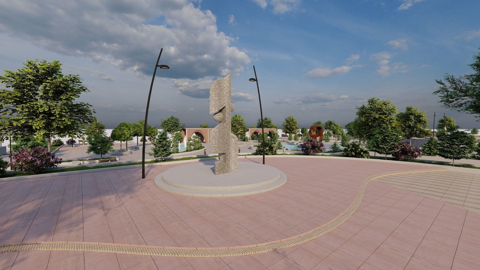 Master park-Regional park project-Private Park Landscape 3D model_17