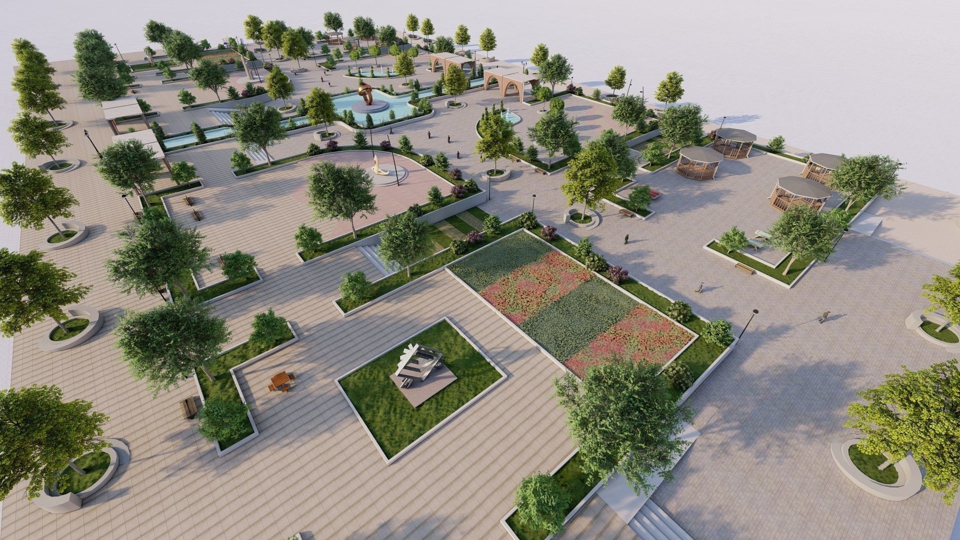 Master park-Regional park project-Private Park Landscape 3D model_3