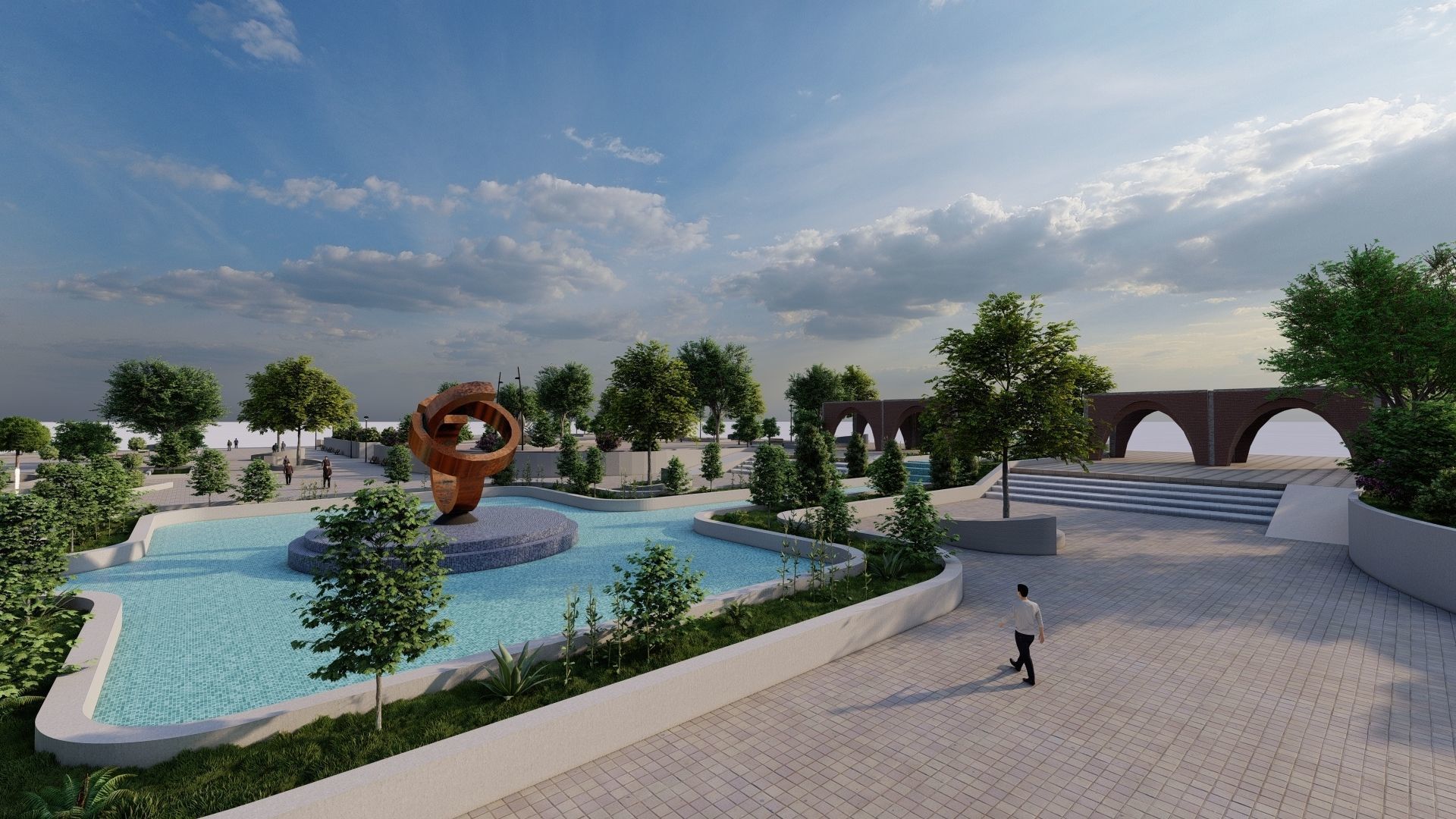 Master park-Regional park project-Private Park Landscape 3D model_20