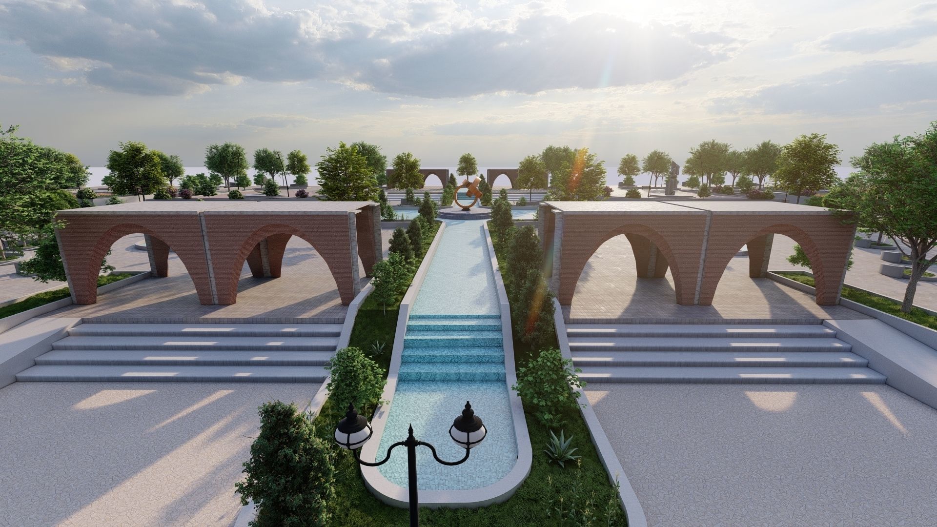 Master park-Regional park project-Private Park Landscape 3D model_8