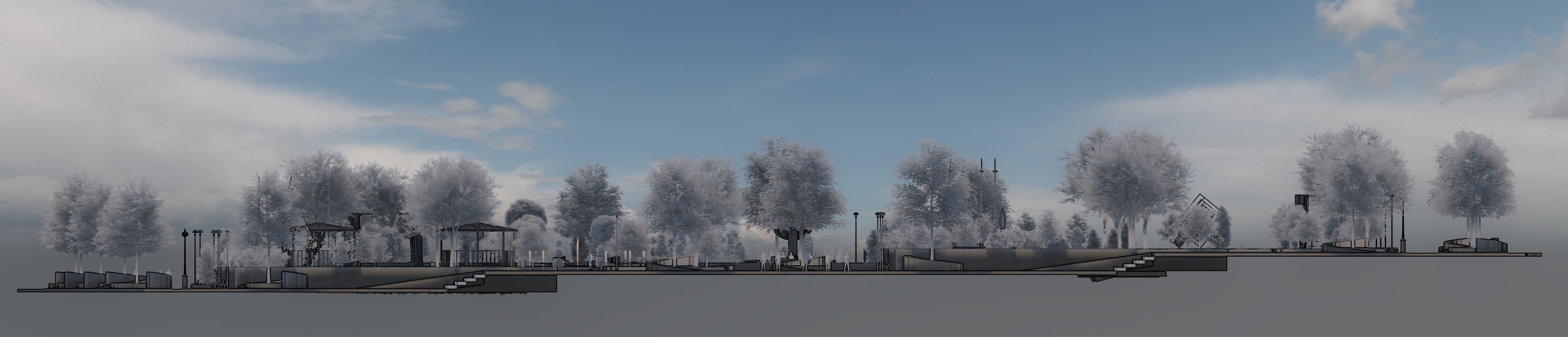 Master park-Regional park project-Private Park Landscape 3D model_7