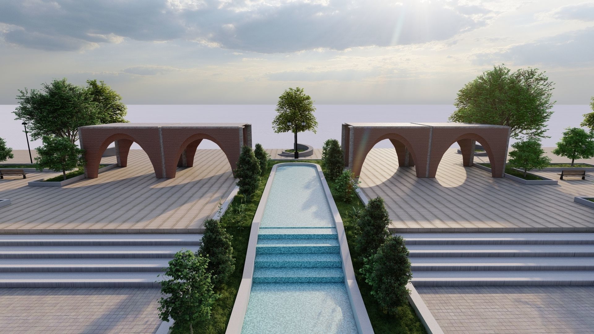 Master park-Regional park project-Private Park Landscape 3D model_9