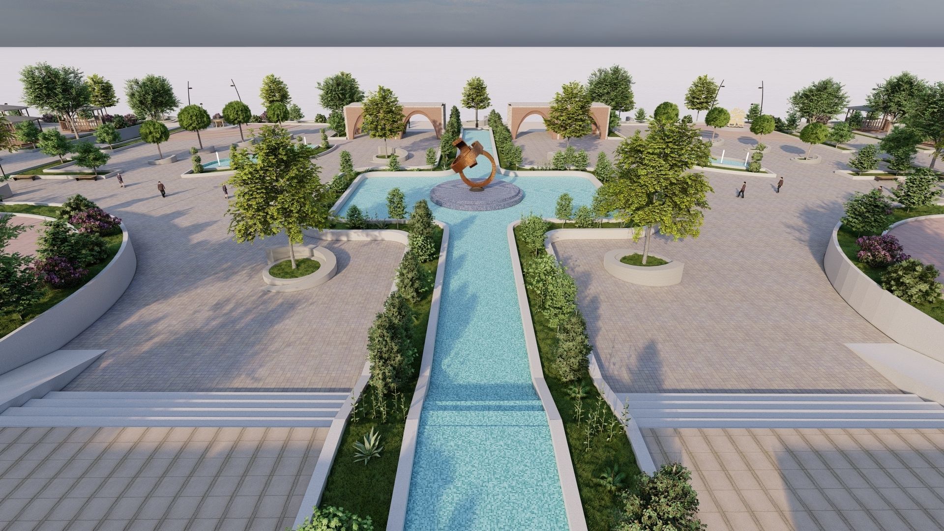 Master park-Regional park project-Private Park Landscape 3D model_10