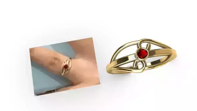 Anillo solitario para dama-mujer -v-