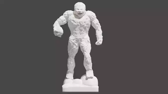 BigFoot  Monster  Throwing Rock  3D print 