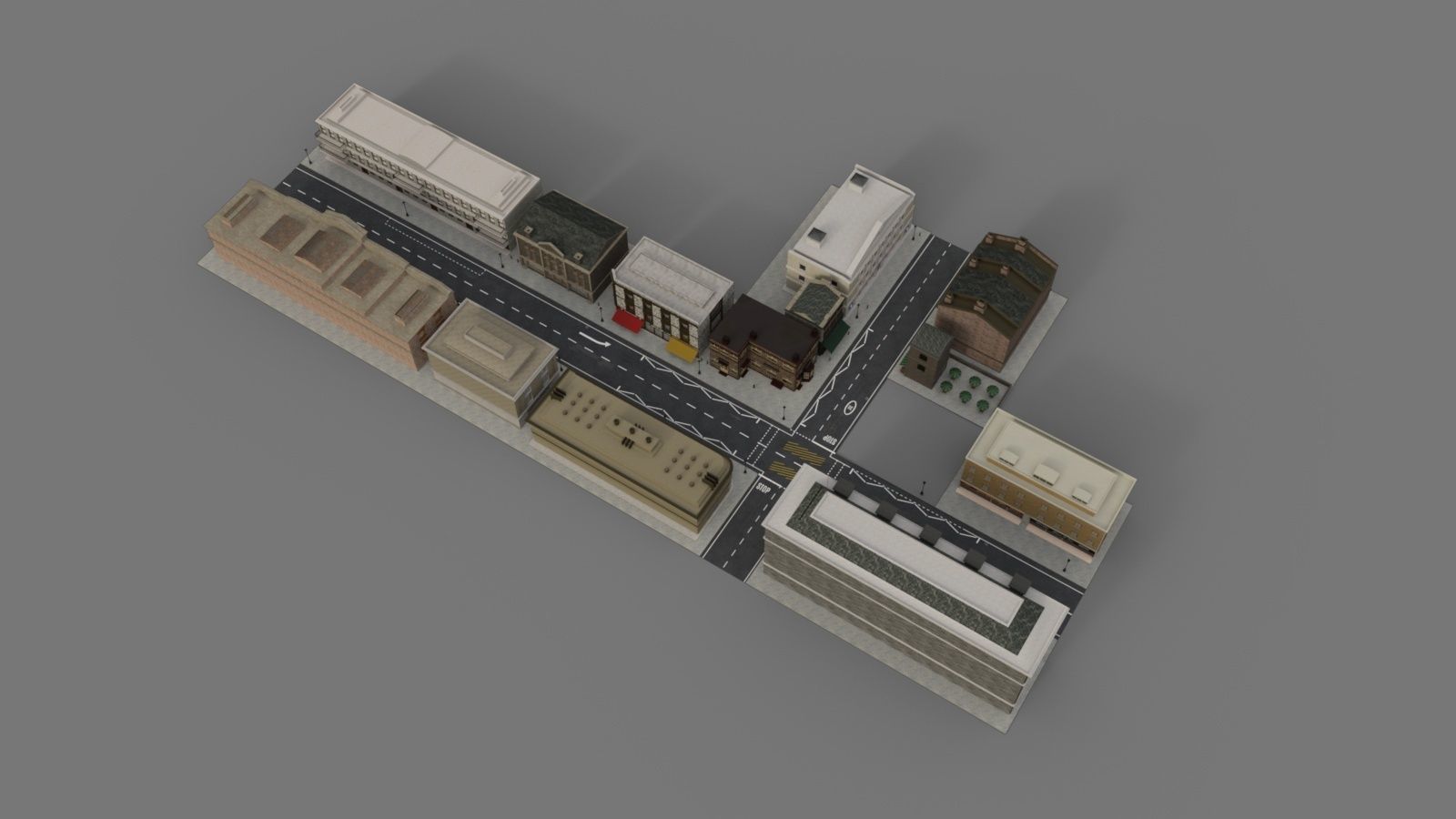 Greenwich Street - Blue Angel 3D model_14