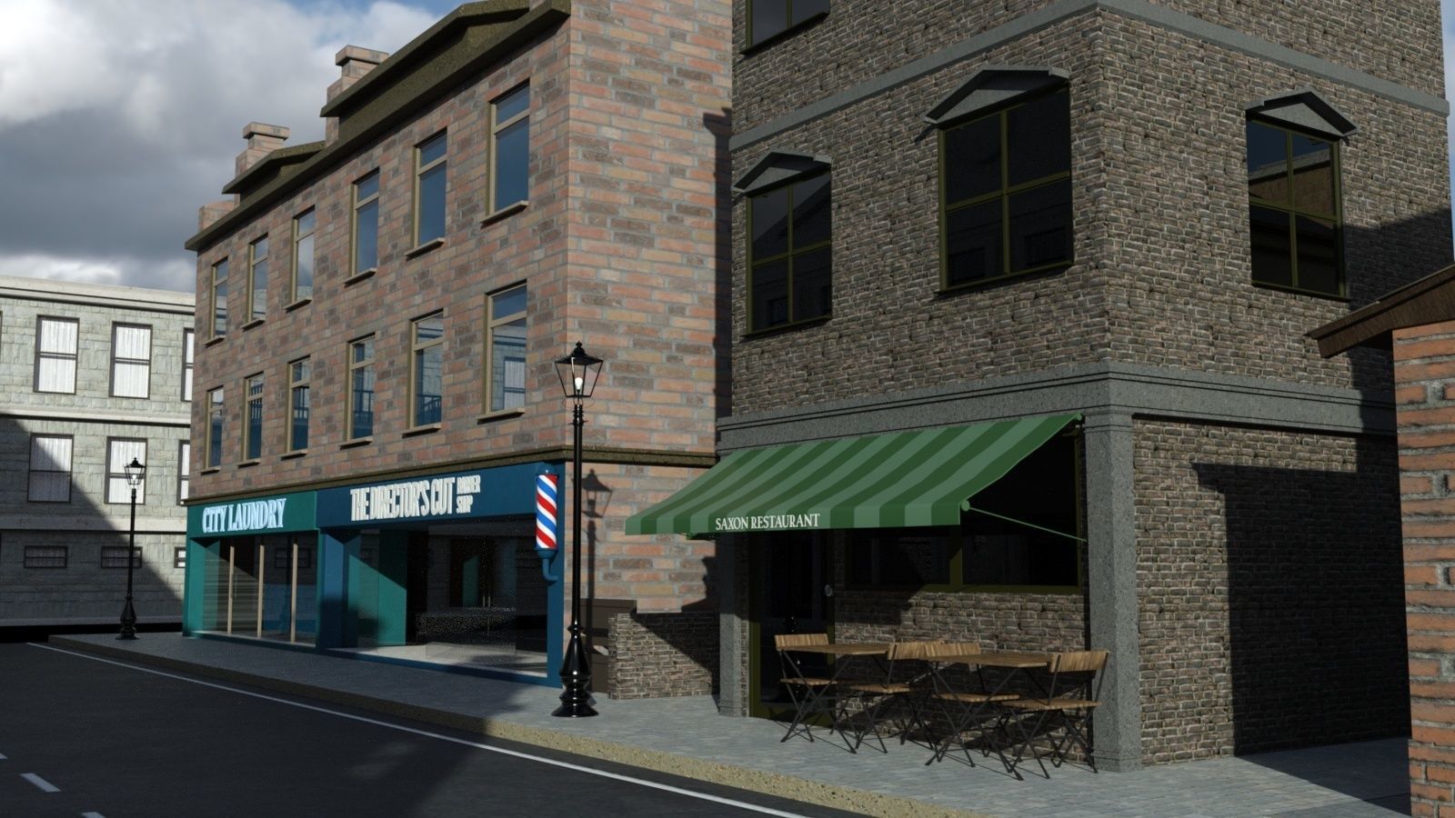 Greenwich Street - Blue Angel 3D model_4