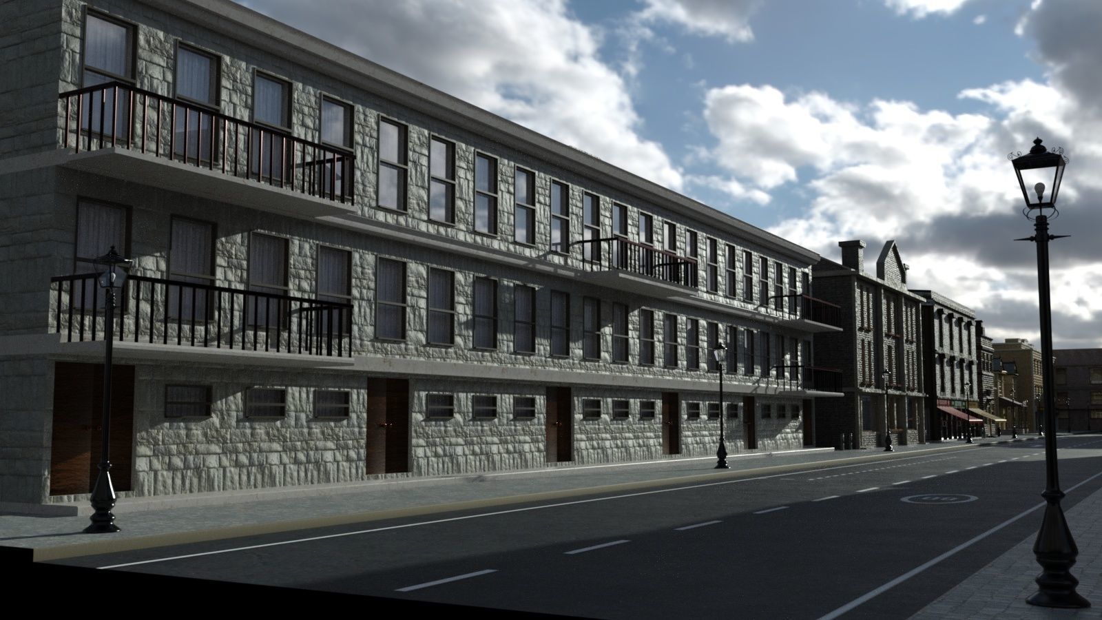 Greenwich Street - Blue Angel 3D model_8