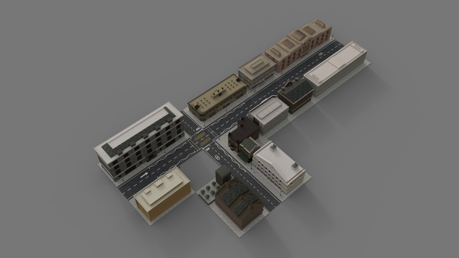 Greenwich Street - Blue Angel 3D model_13