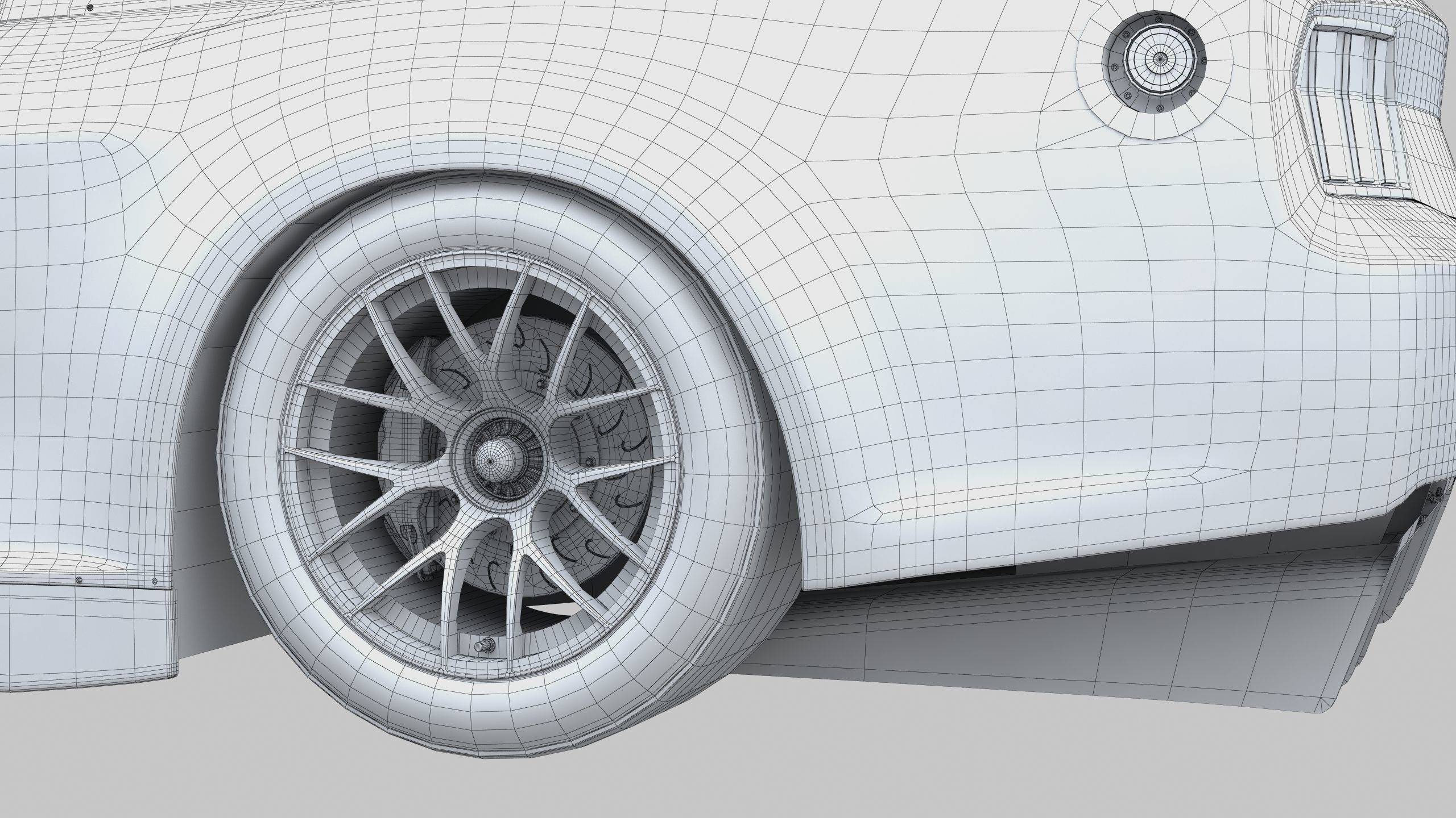 NASCAR Mustang 2024 Template 3D model_20