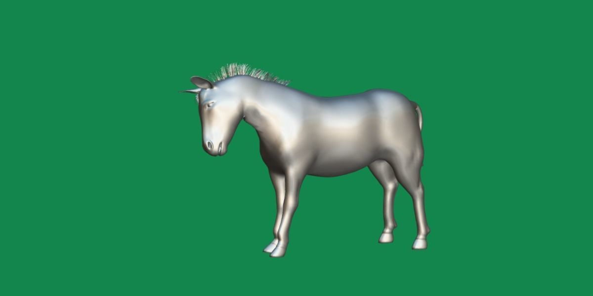 Mongolian Przewalski Wild Horse 3D model_9