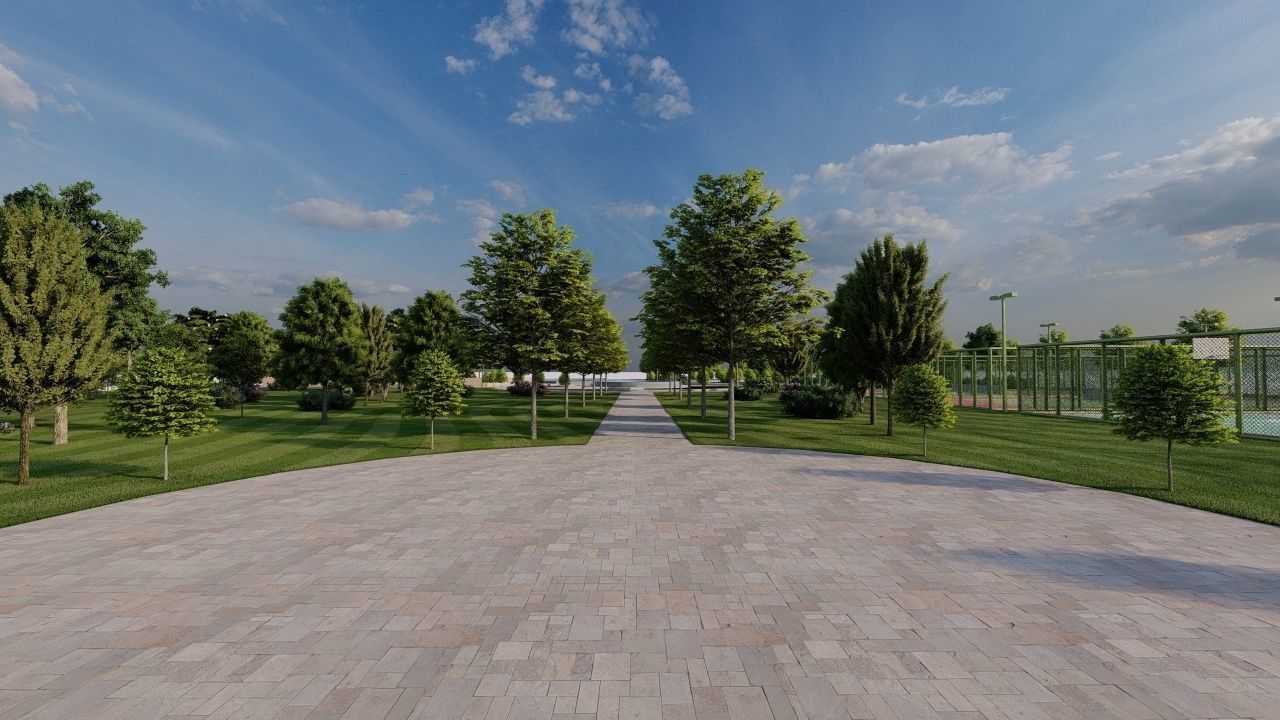 park-public park-Private Park Landscape 3D model_24