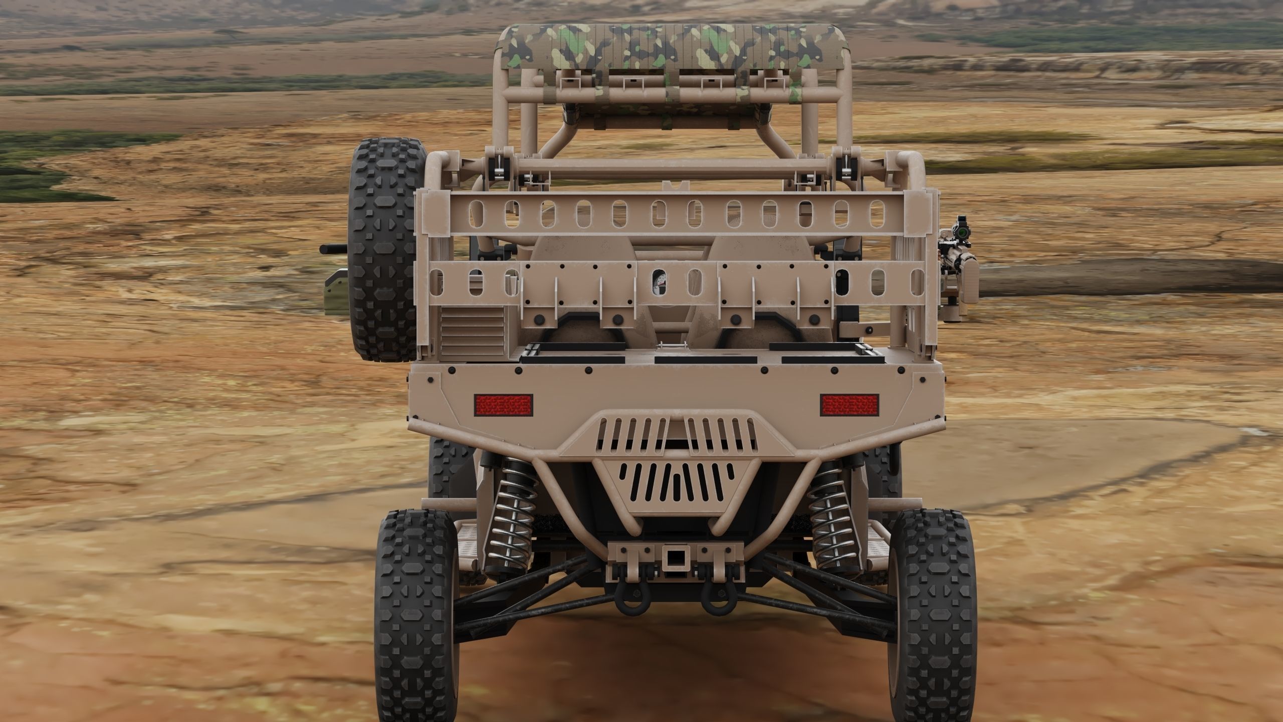 Polaris RMZR D4 with REAPR  Low-poly 3D model_31