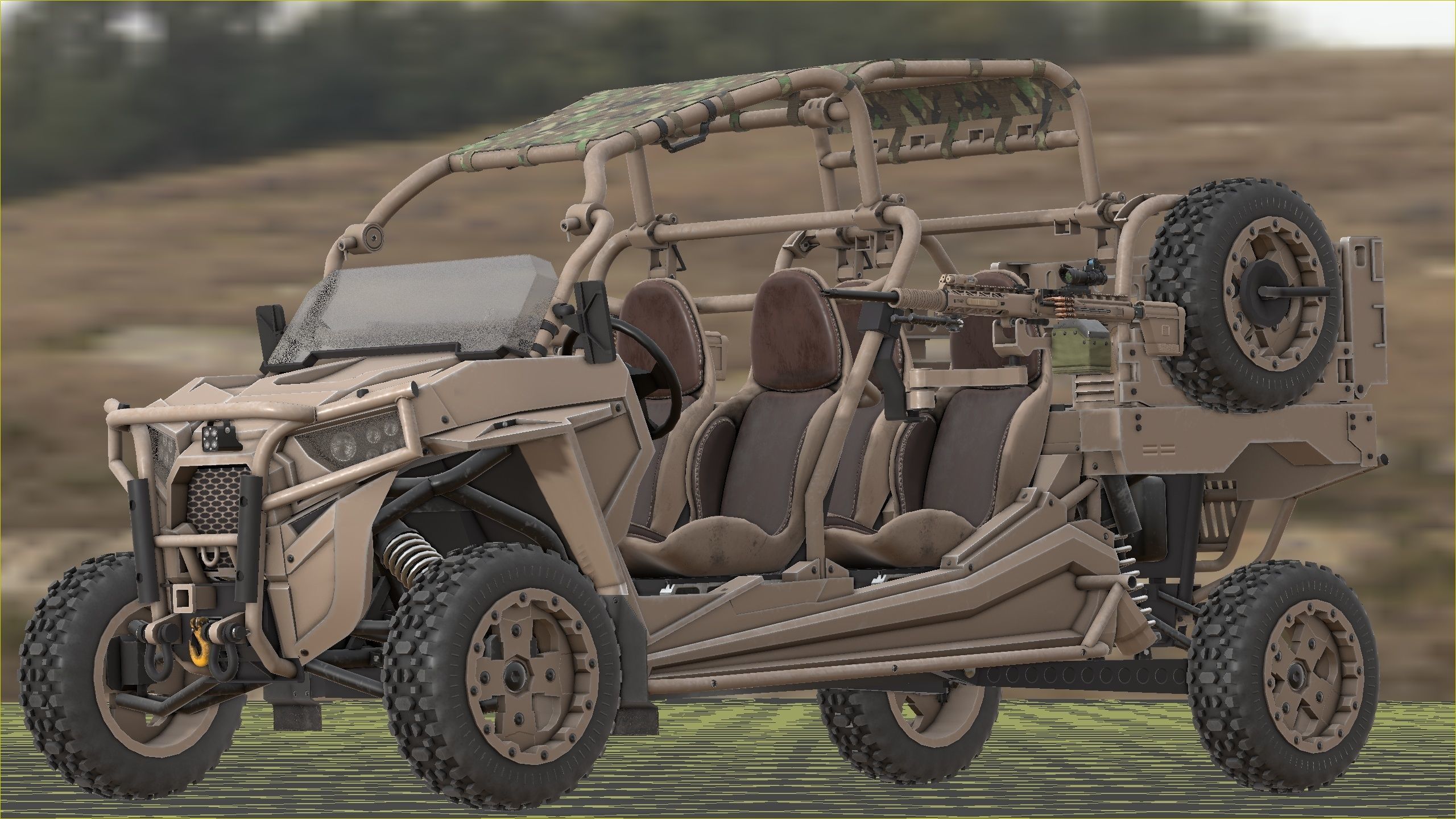 Polaris RMZR D4 with REAPR  Low-poly 3D model_17