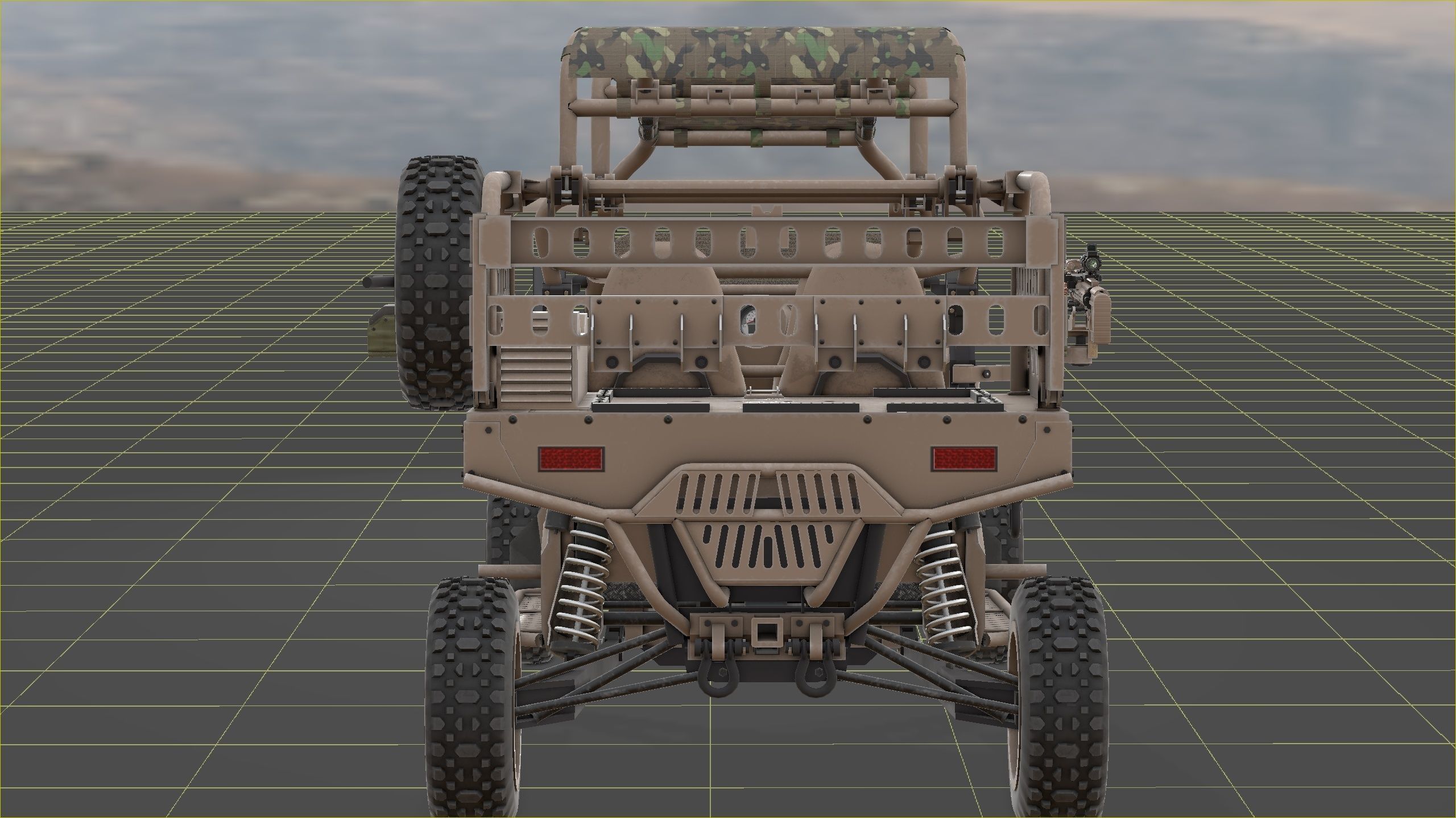 Polaris RMZR D4 with REAPR  Low-poly 3D model_11