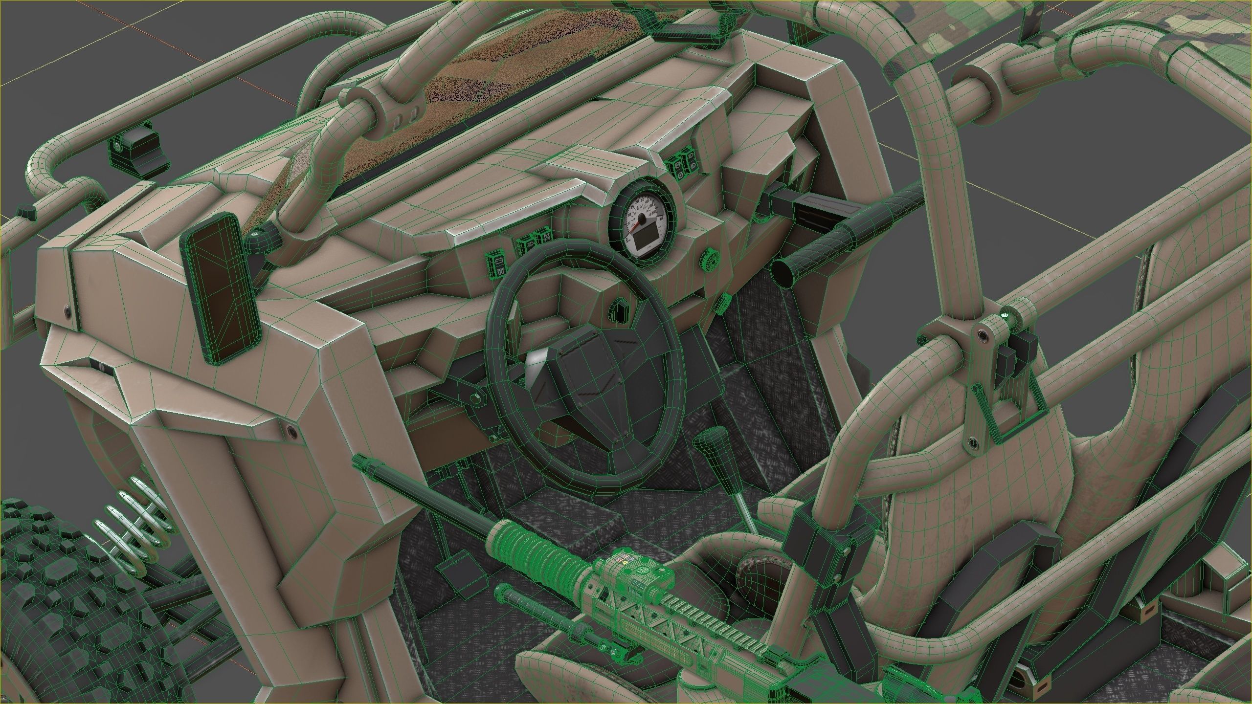 Polaris RMZR D4 with REAPR  Low-poly 3D model_26