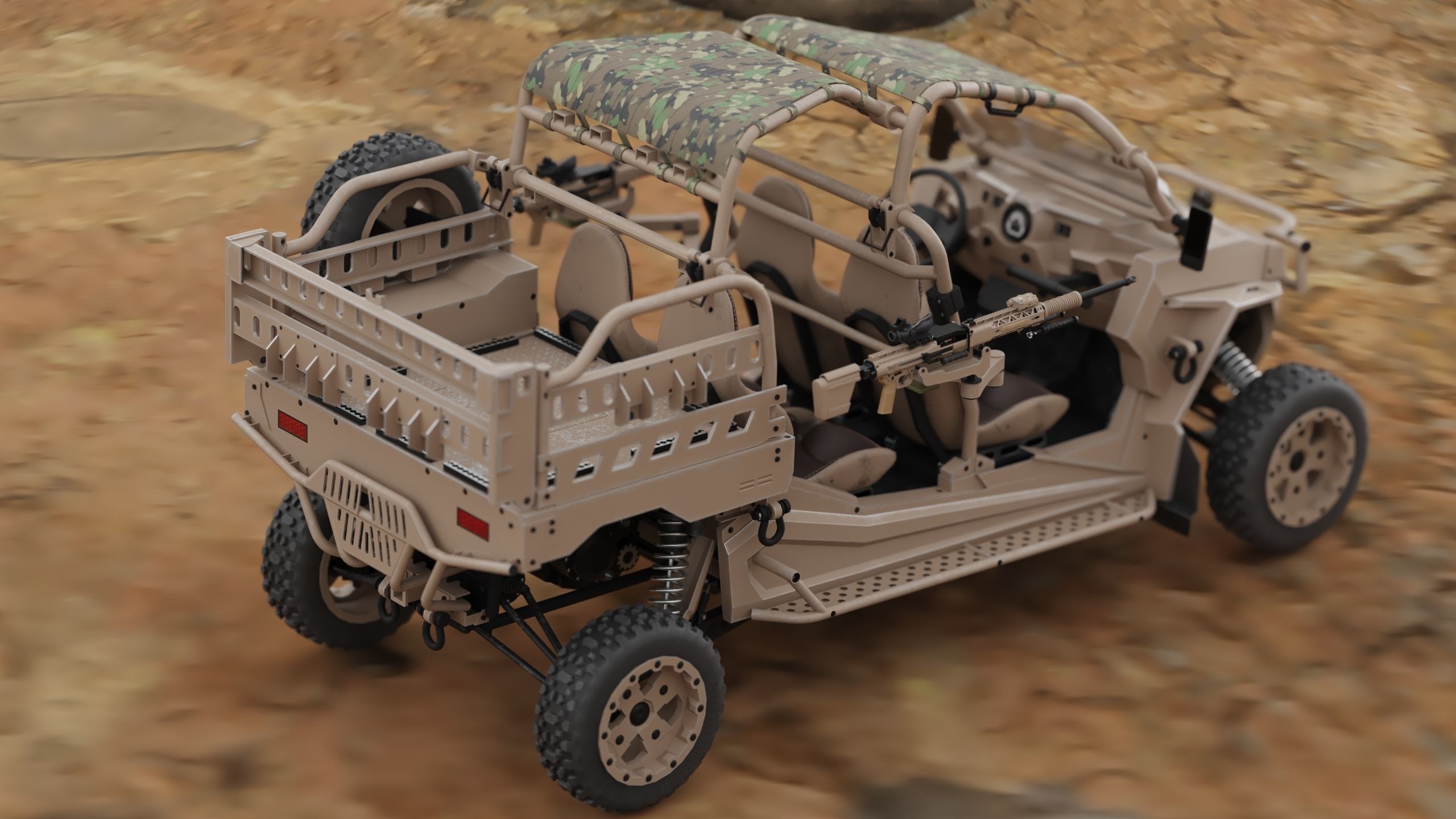 Polaris RMZR D4 with REAPR  Low-poly 3D model_28