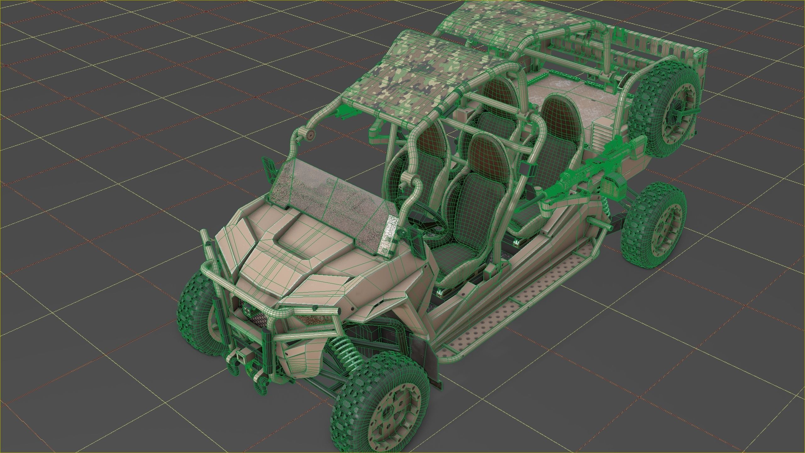 Polaris RMZR D4 with REAPR  Low-poly 3D model_22